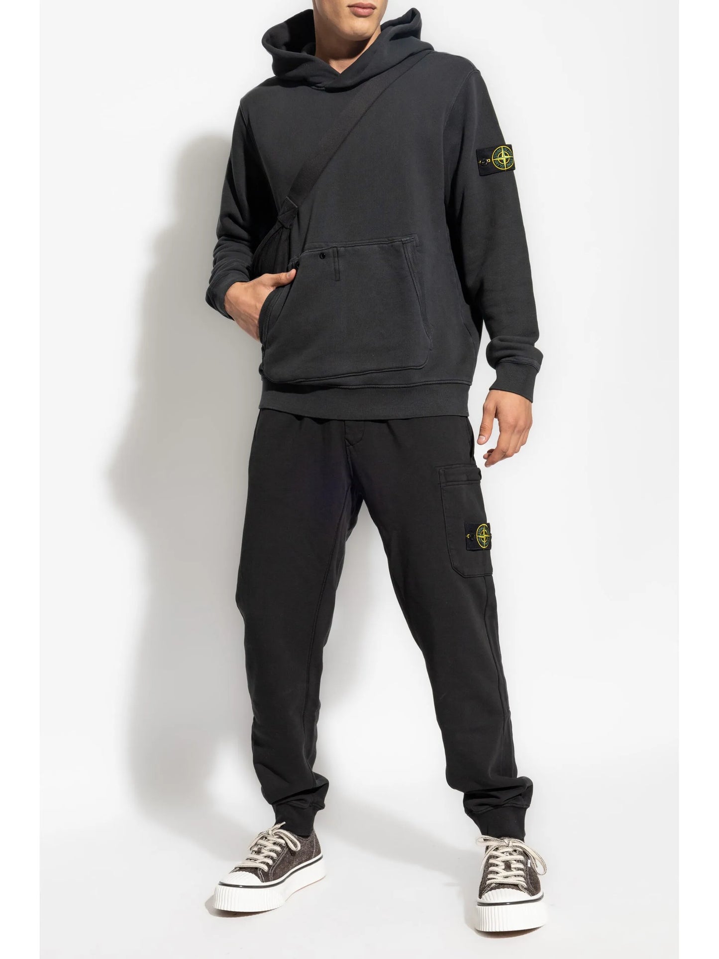 Compass-badge hoodie