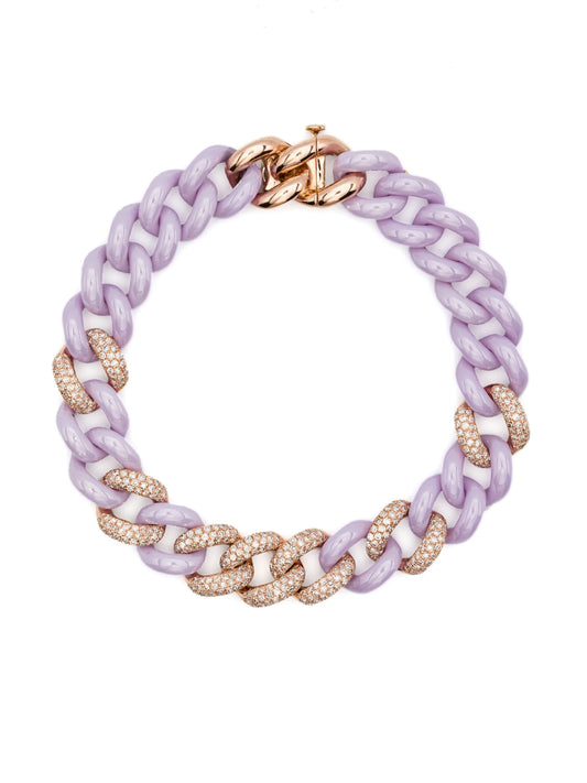 18K rose gold diamond bracelet
