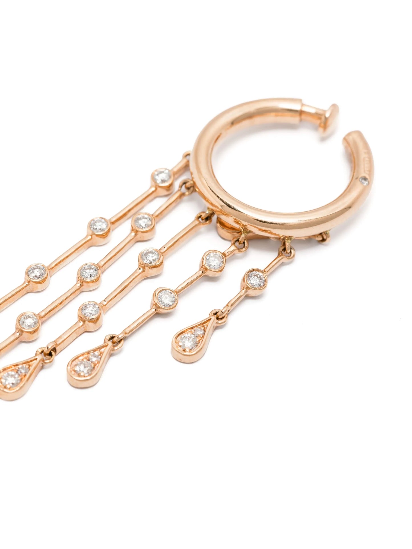 18K yellow gold diamond ear cuff
