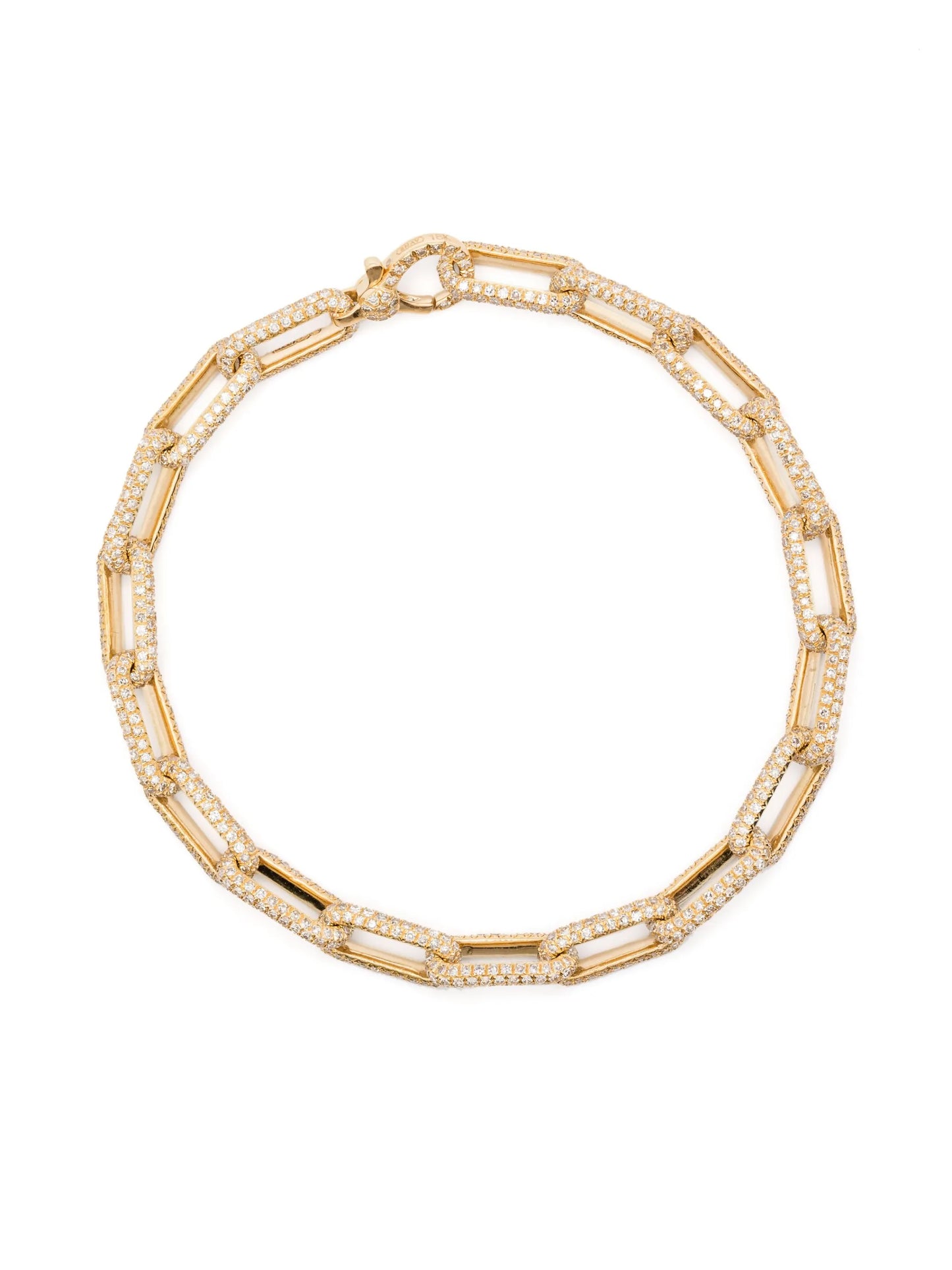 18K yellow gold diamonds bracelet