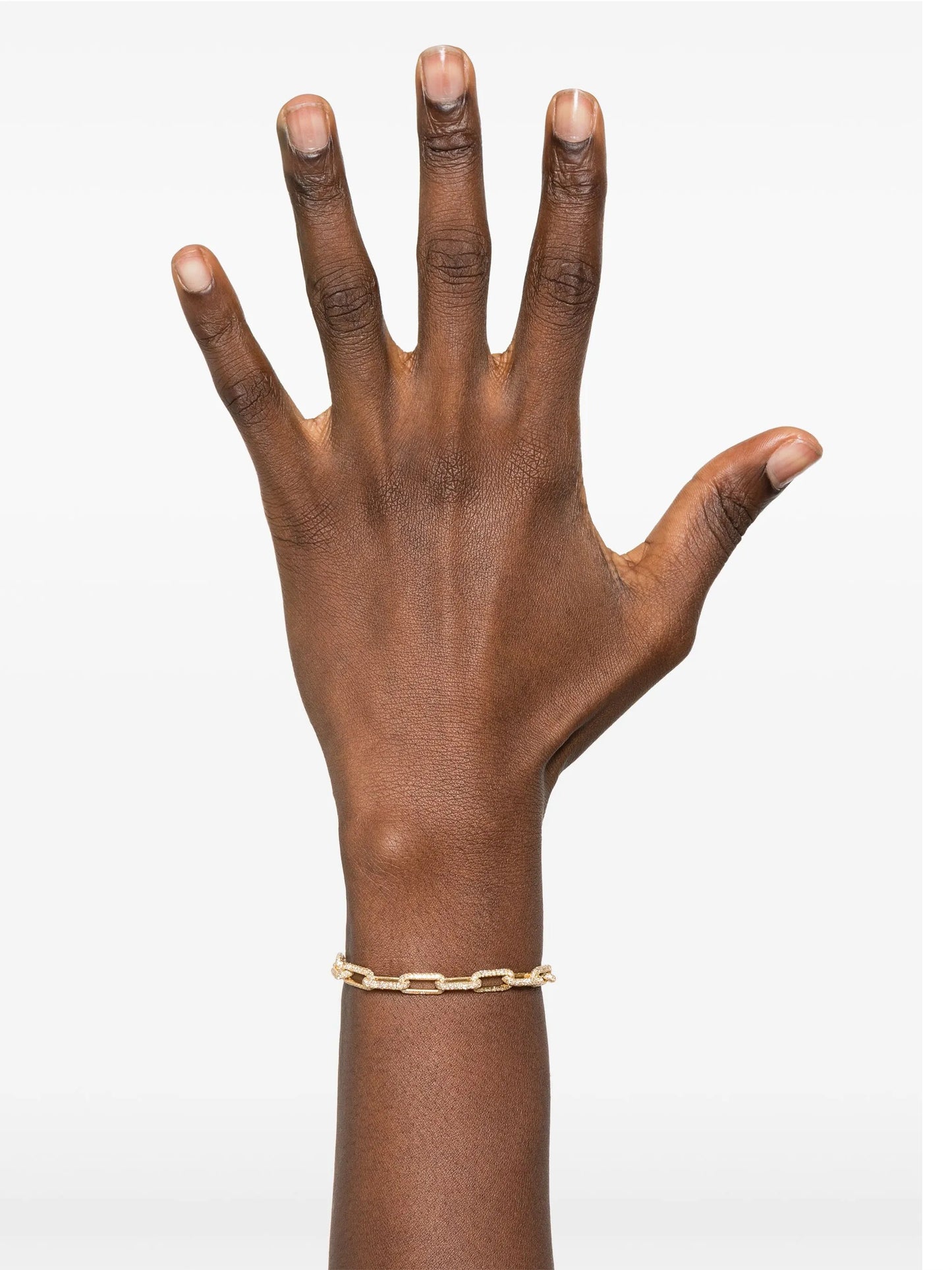 18K yellow gold diamonds bracelet