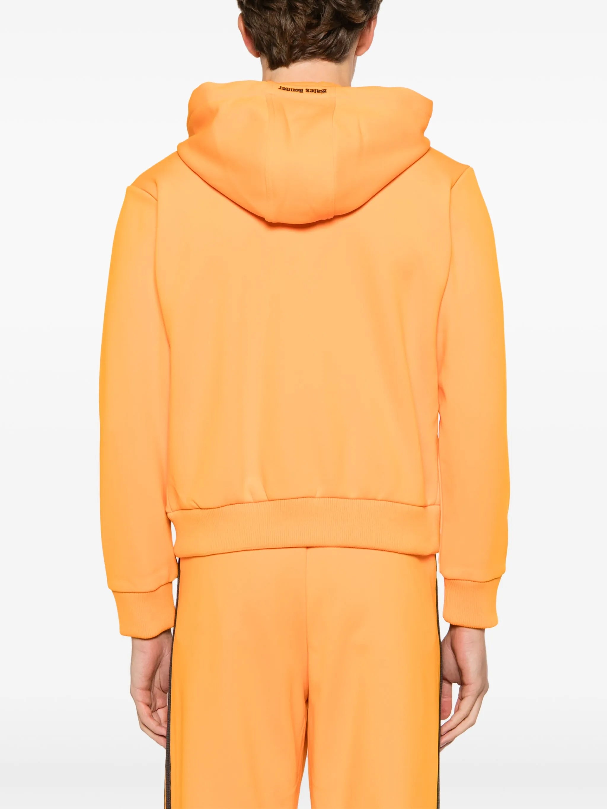 x Wales Bonner logo-flocked hoodie