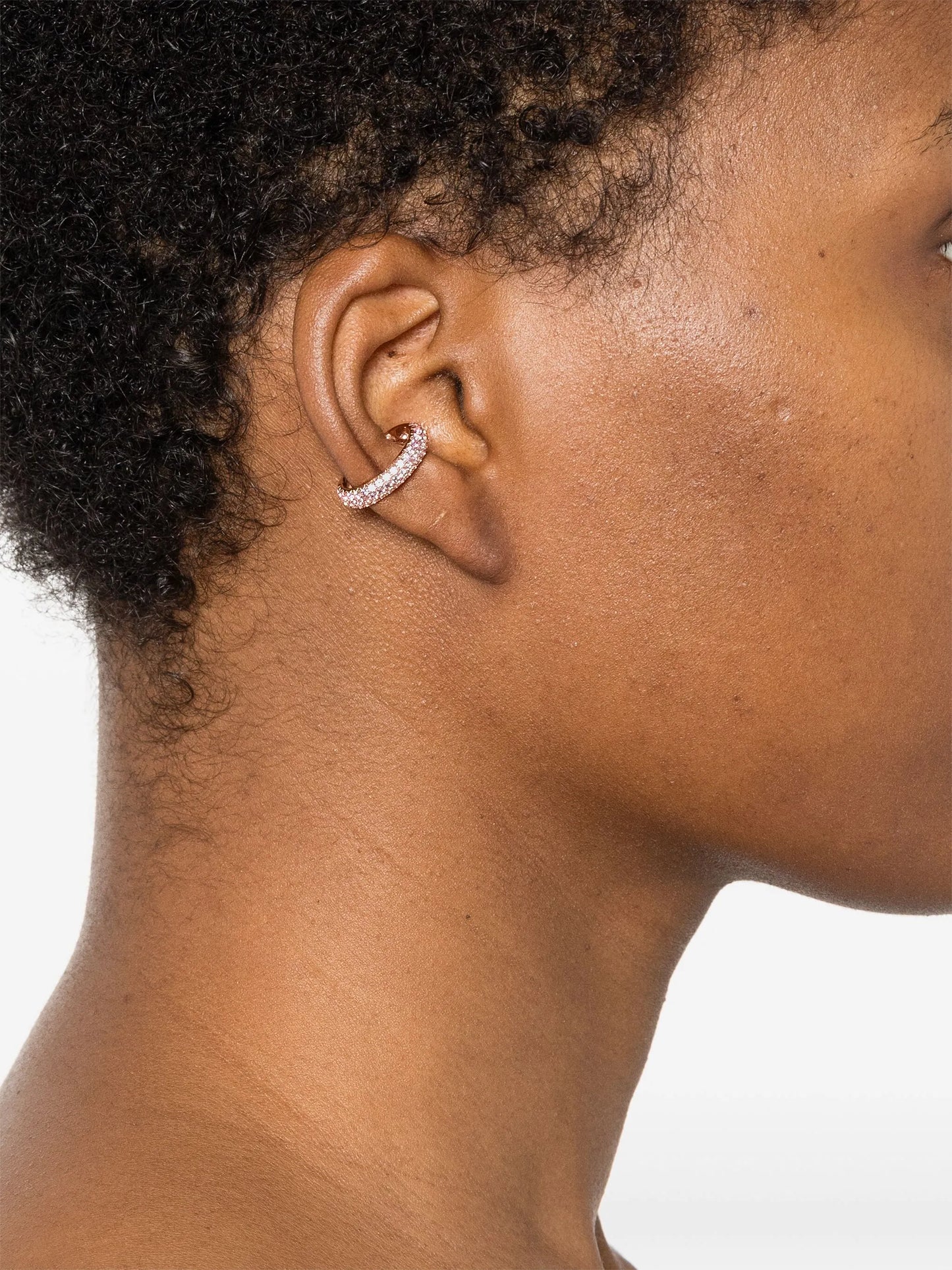 18K rose gold jumbo sapphire ear cuff