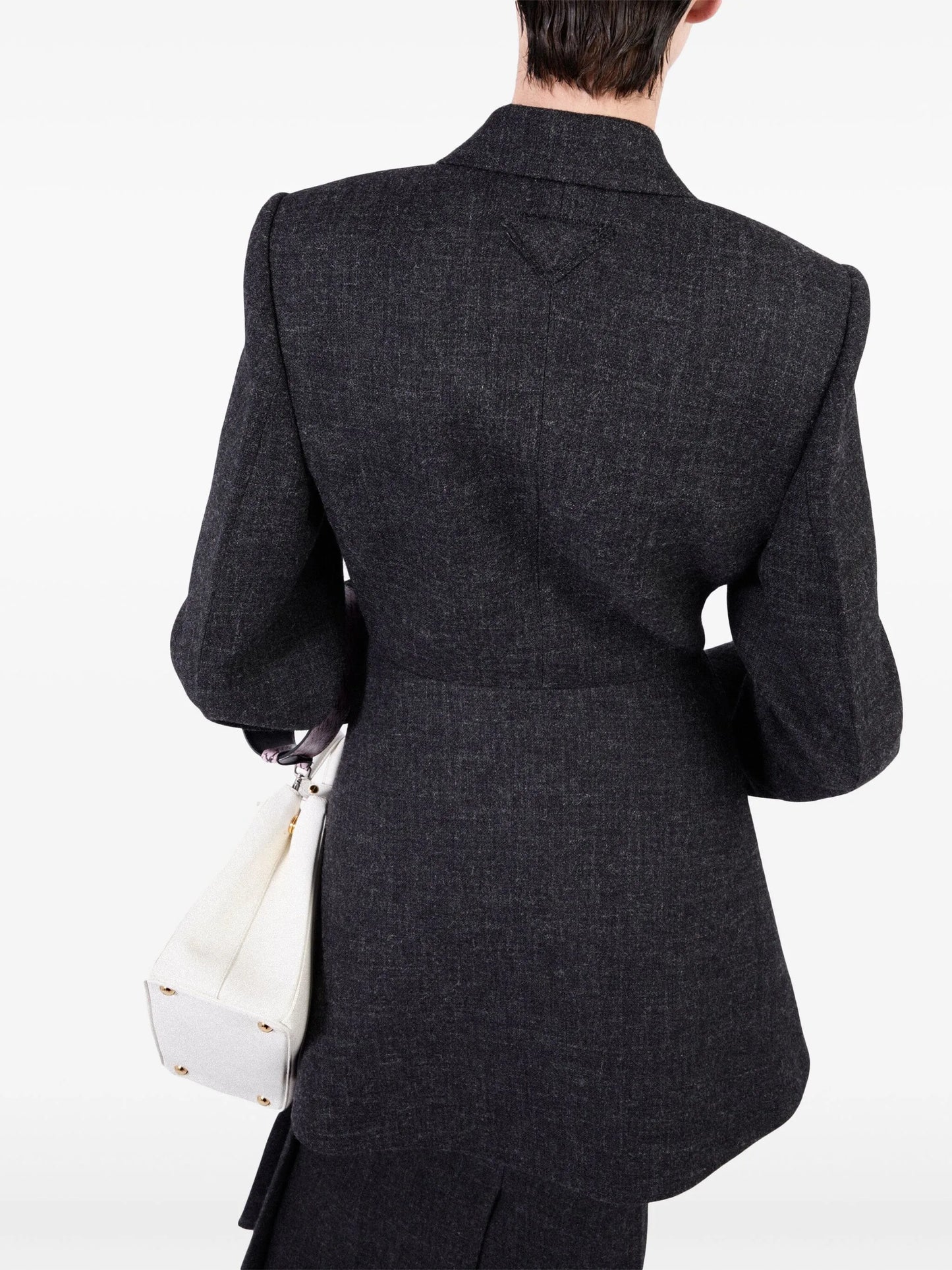 Double-breasted wool coat