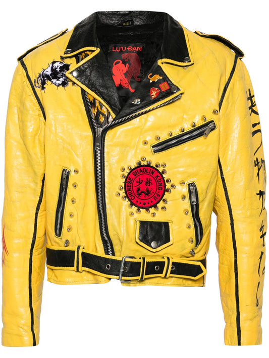 Painted Vintage leather jacket