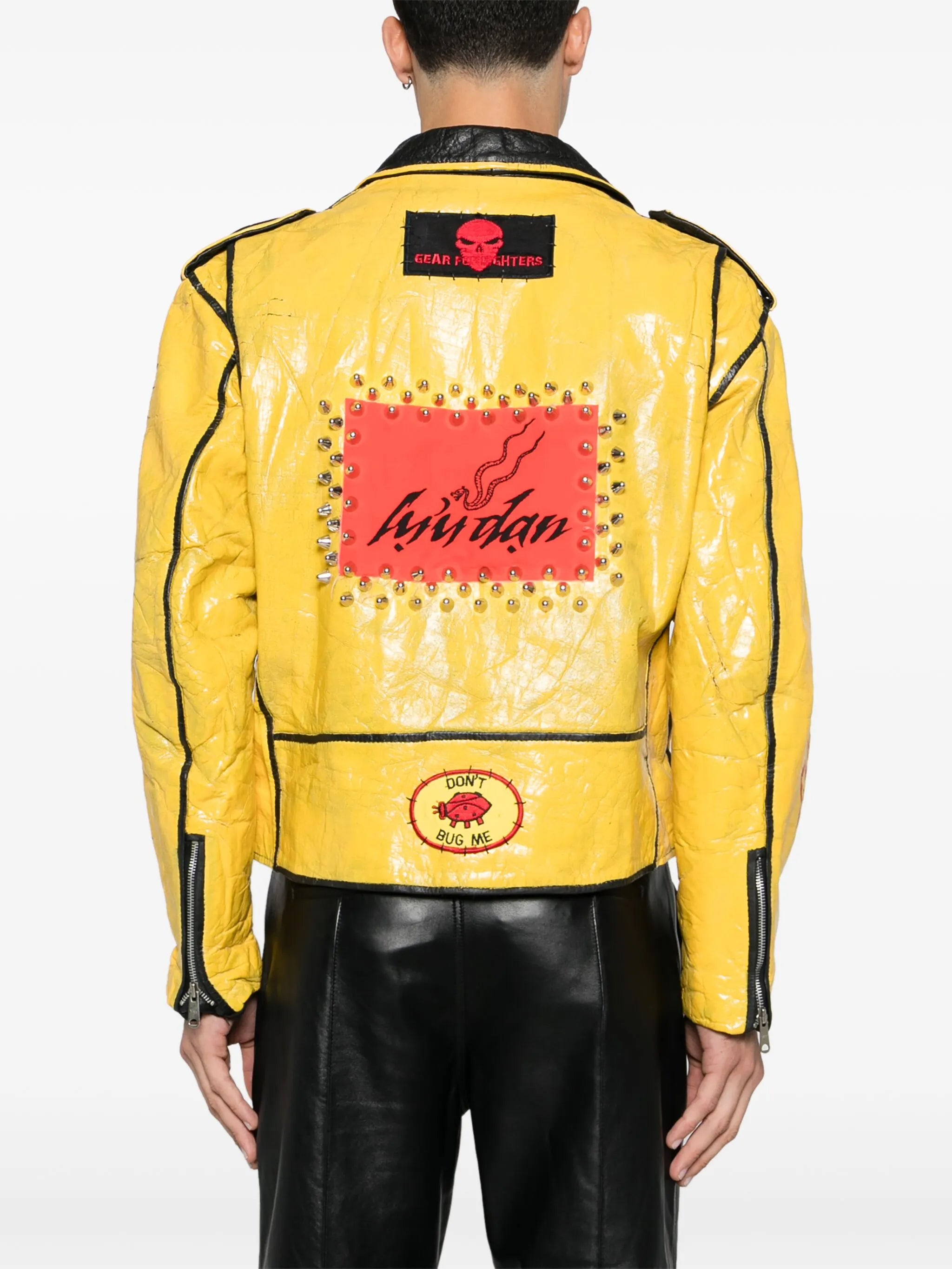 Painted Vintage leather jacket
