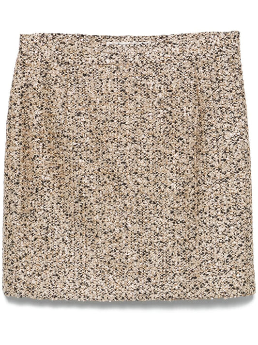 lurex tweed mini skirt