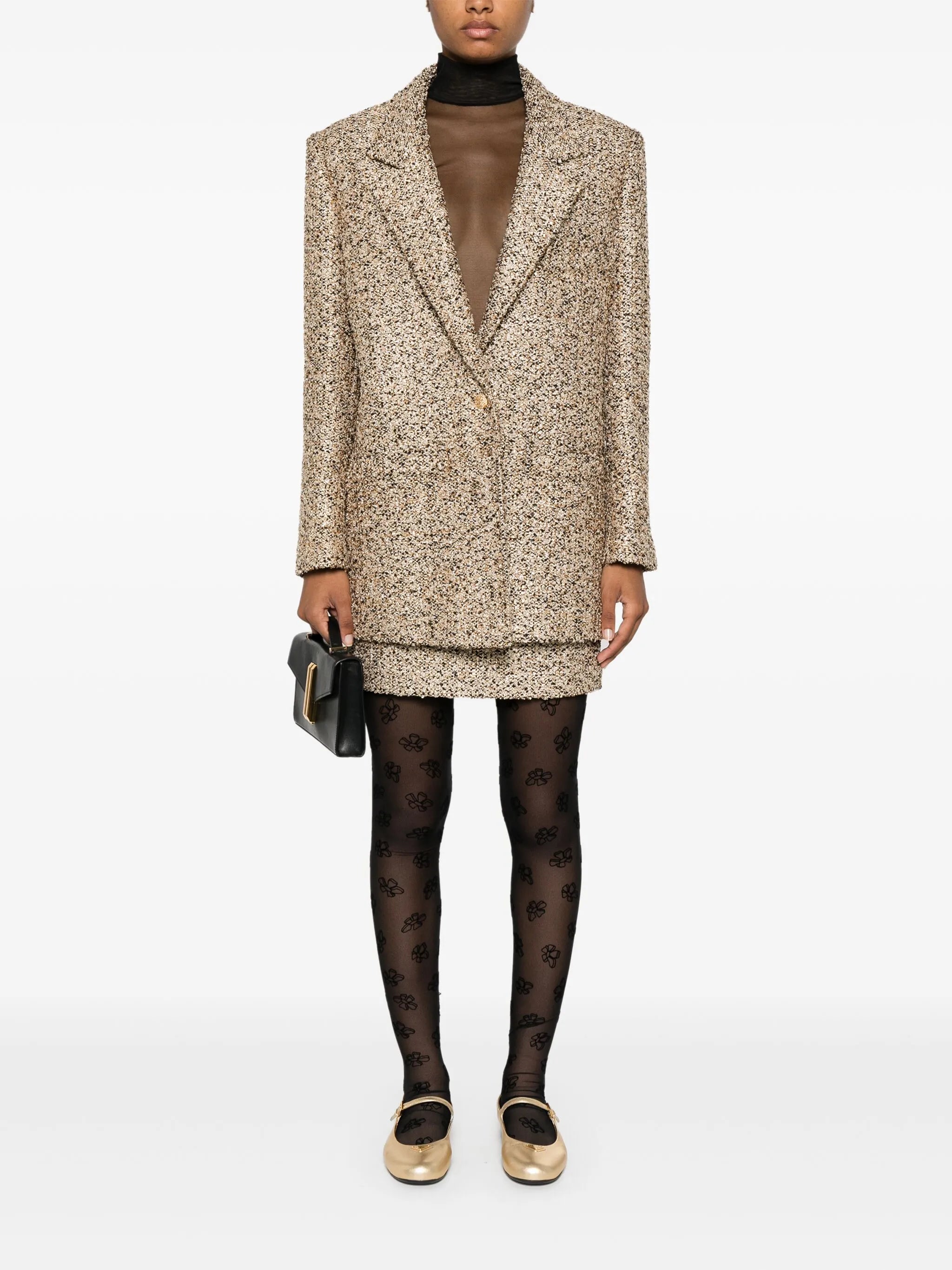 lurex tweed blazer