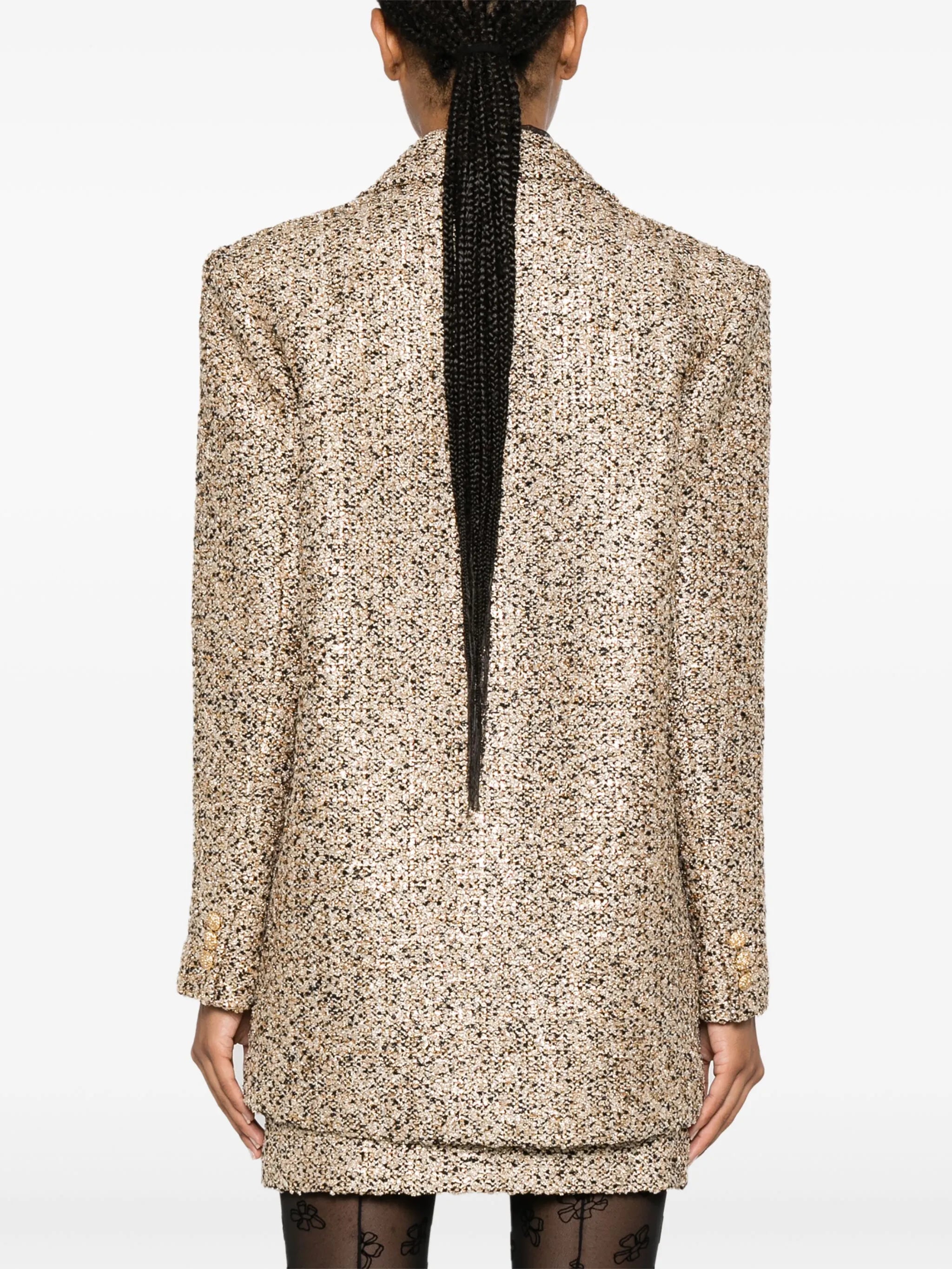 lurex tweed blazer