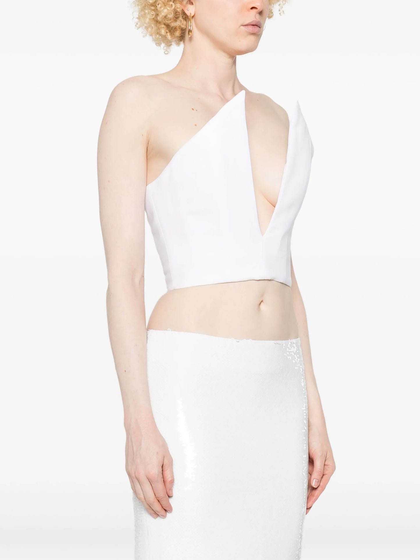 spiky corset crop top