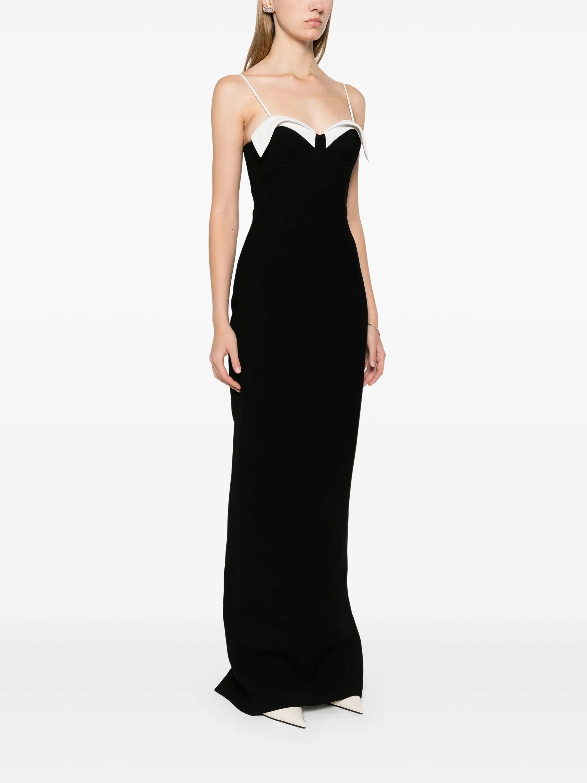 colourblock gown