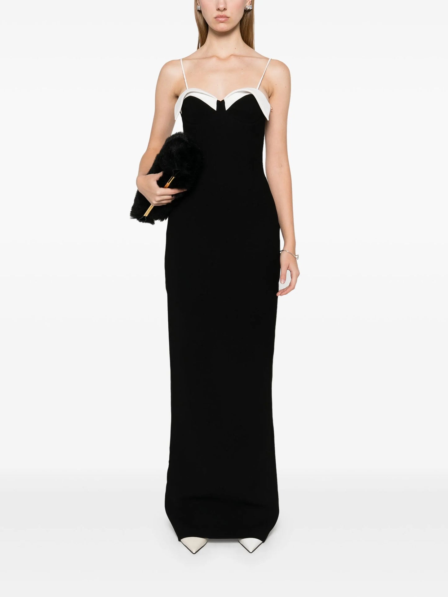 colourblock gown