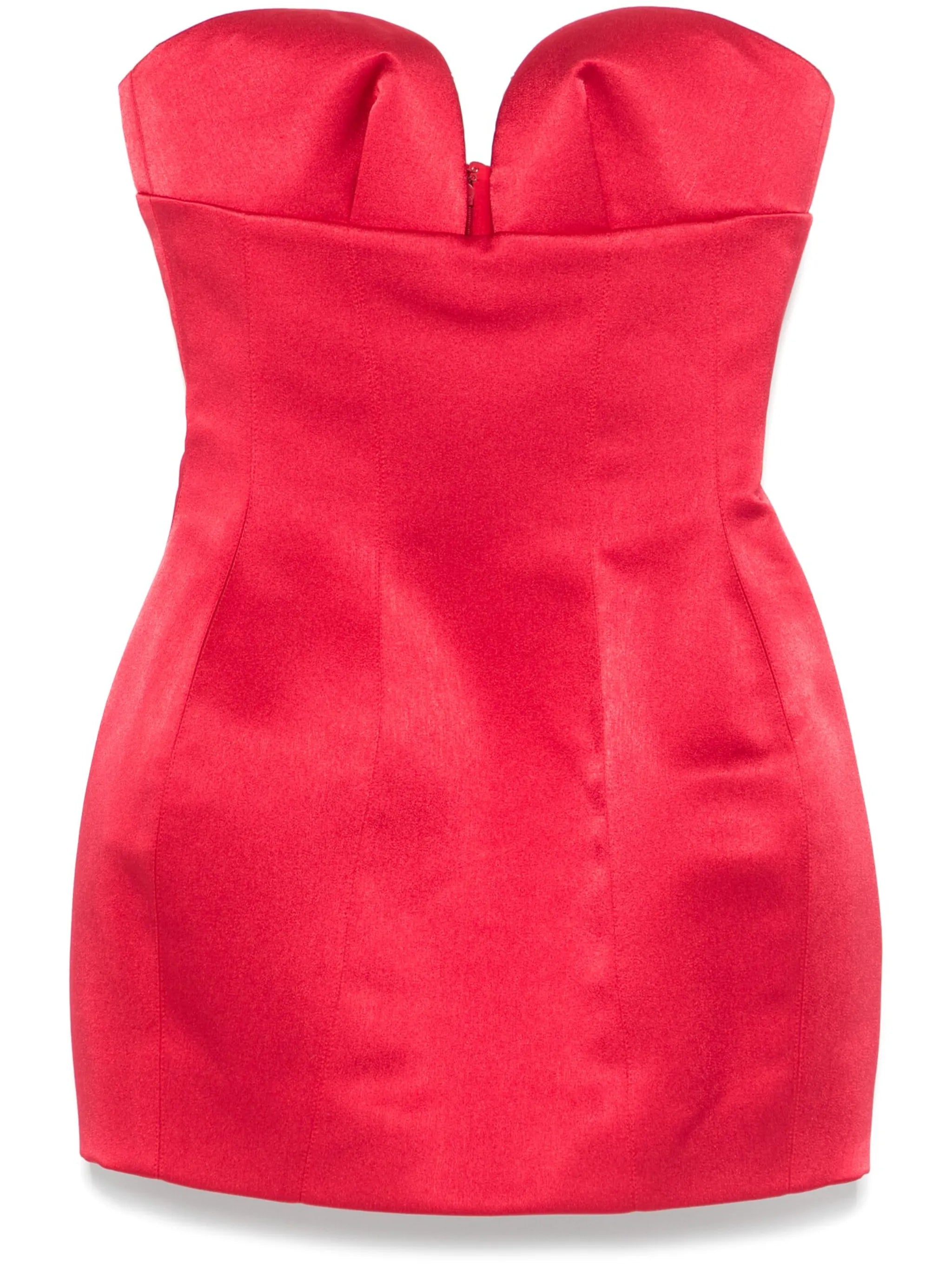 satin corset mini dress