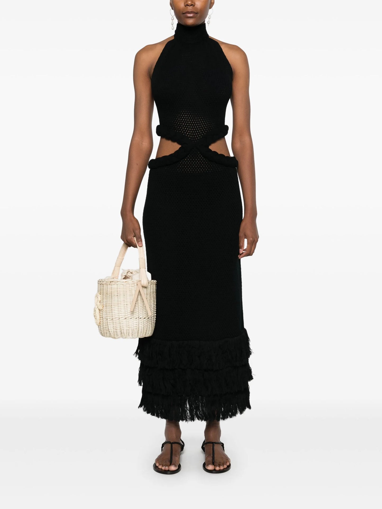 cut-out midi dress