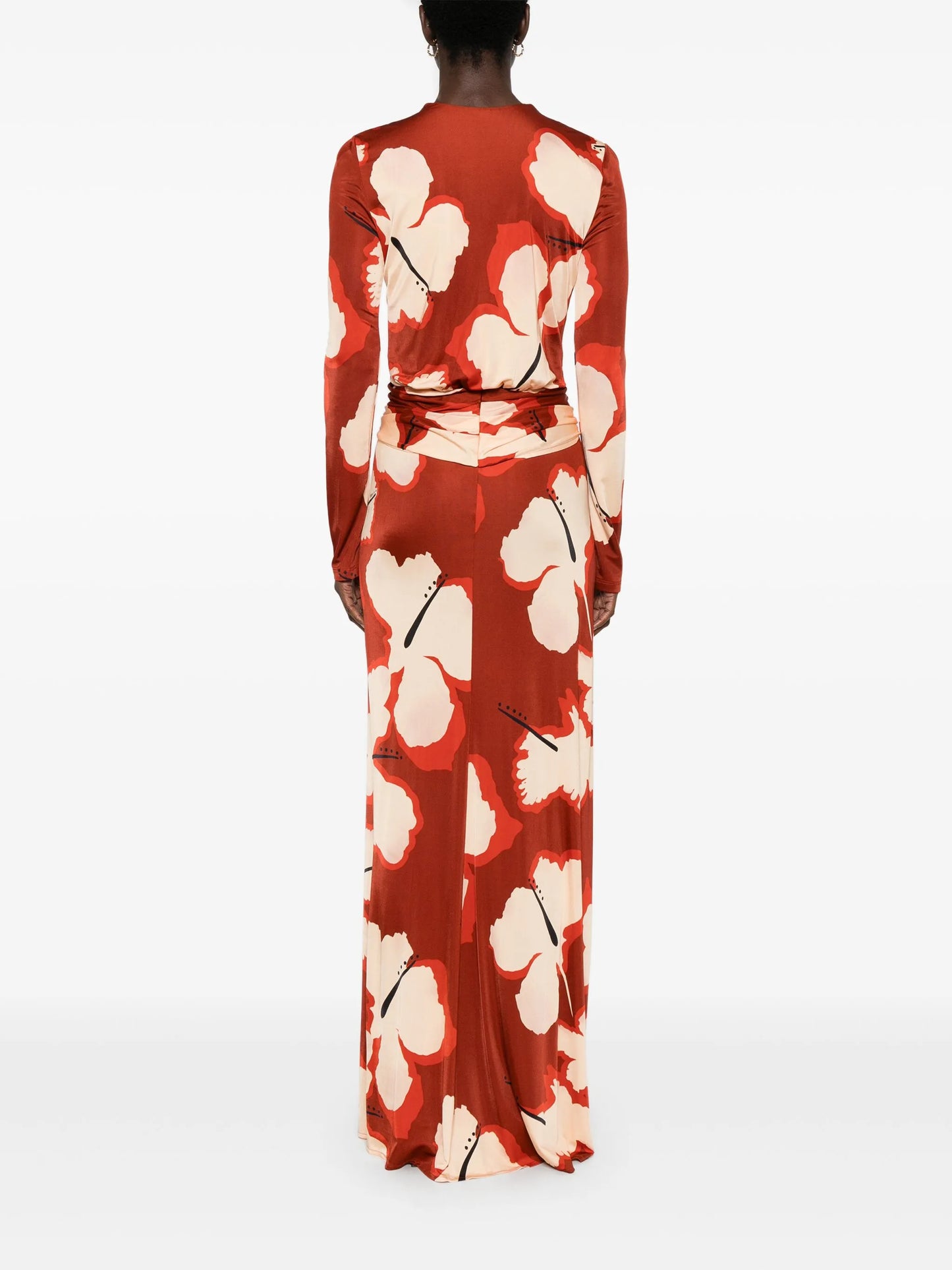 Coral Marino maxi dress