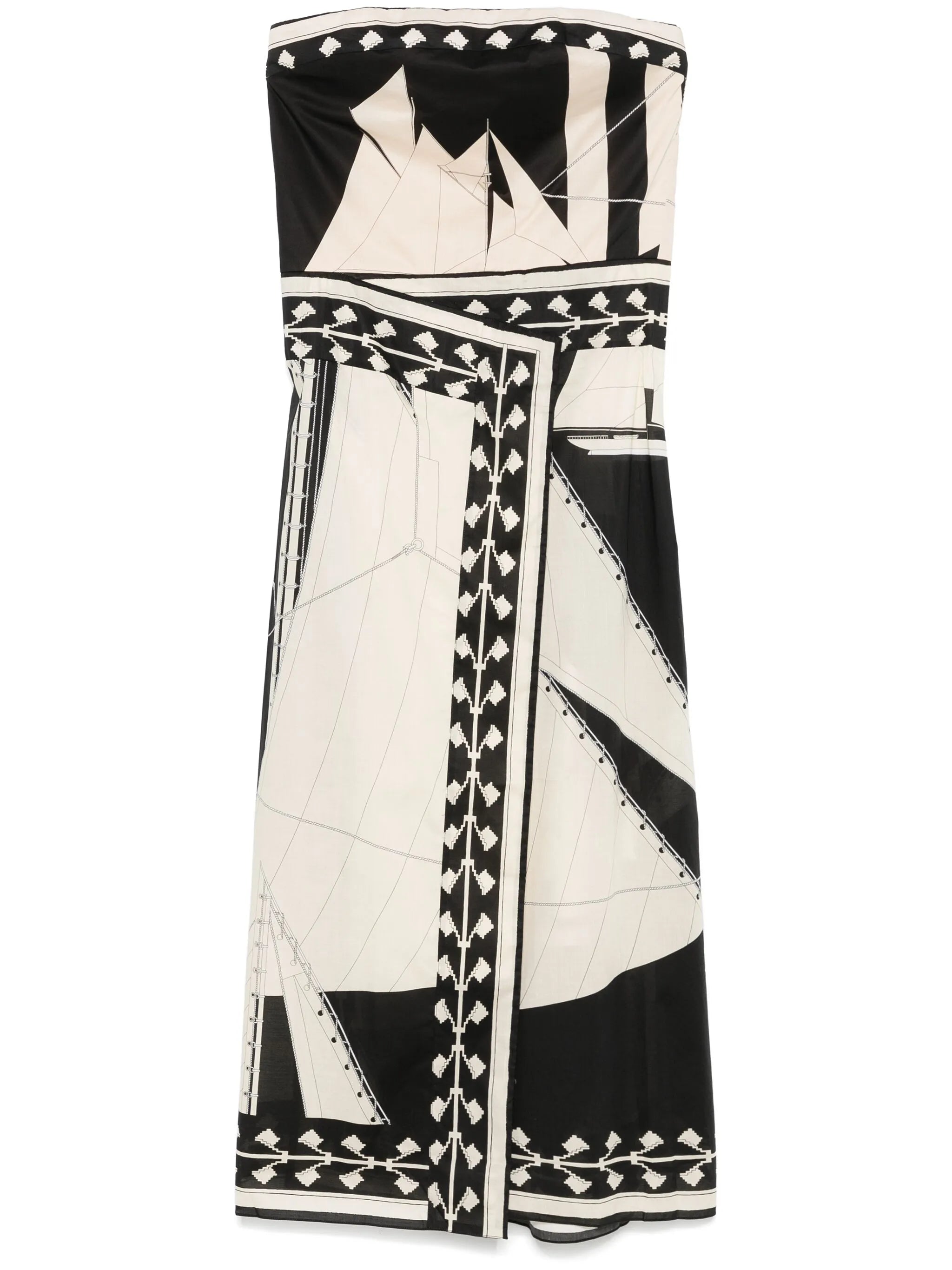 Sailboats Pontoon Afternoon midi dress