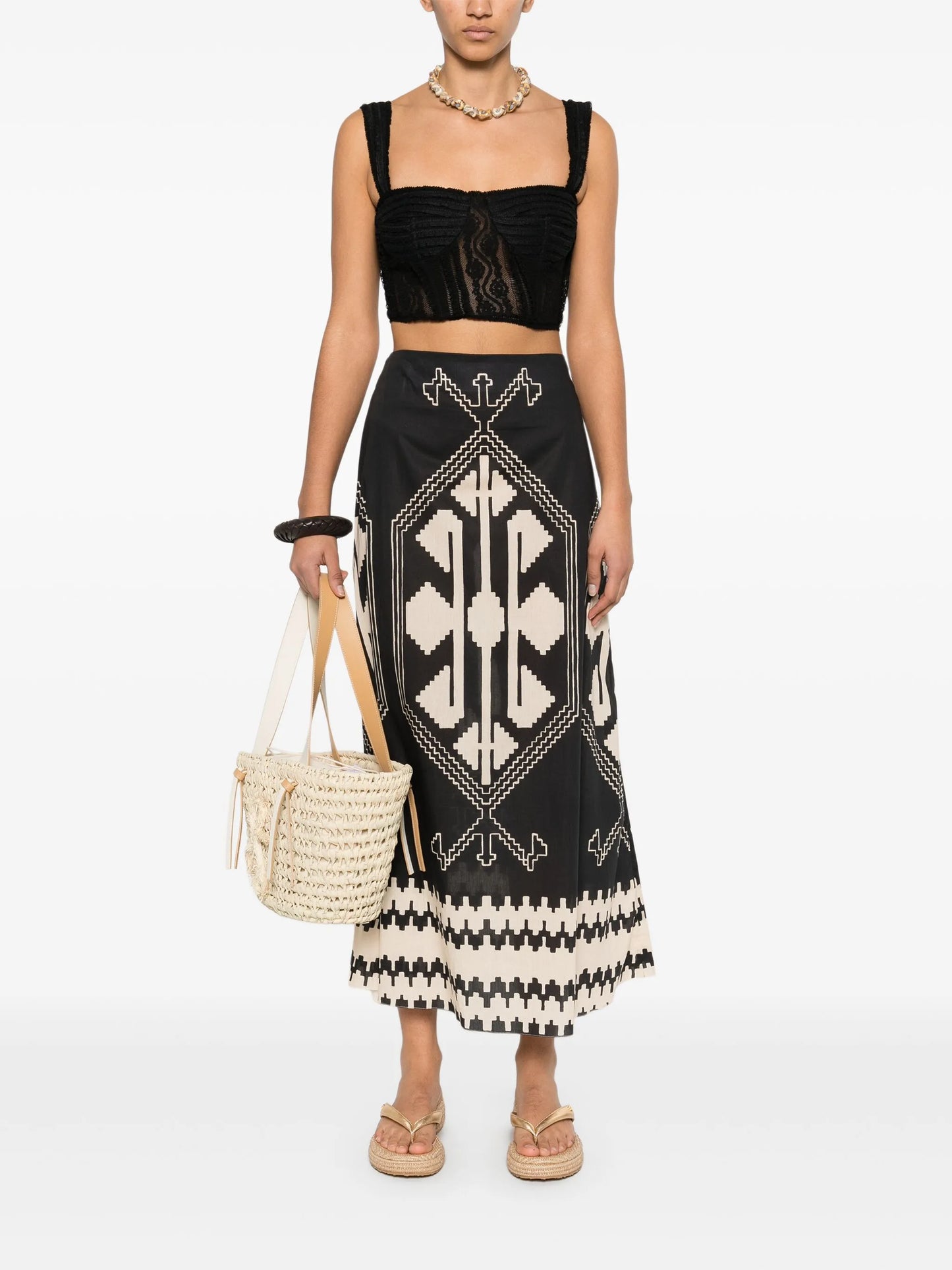 Vela Mayor midi skirt