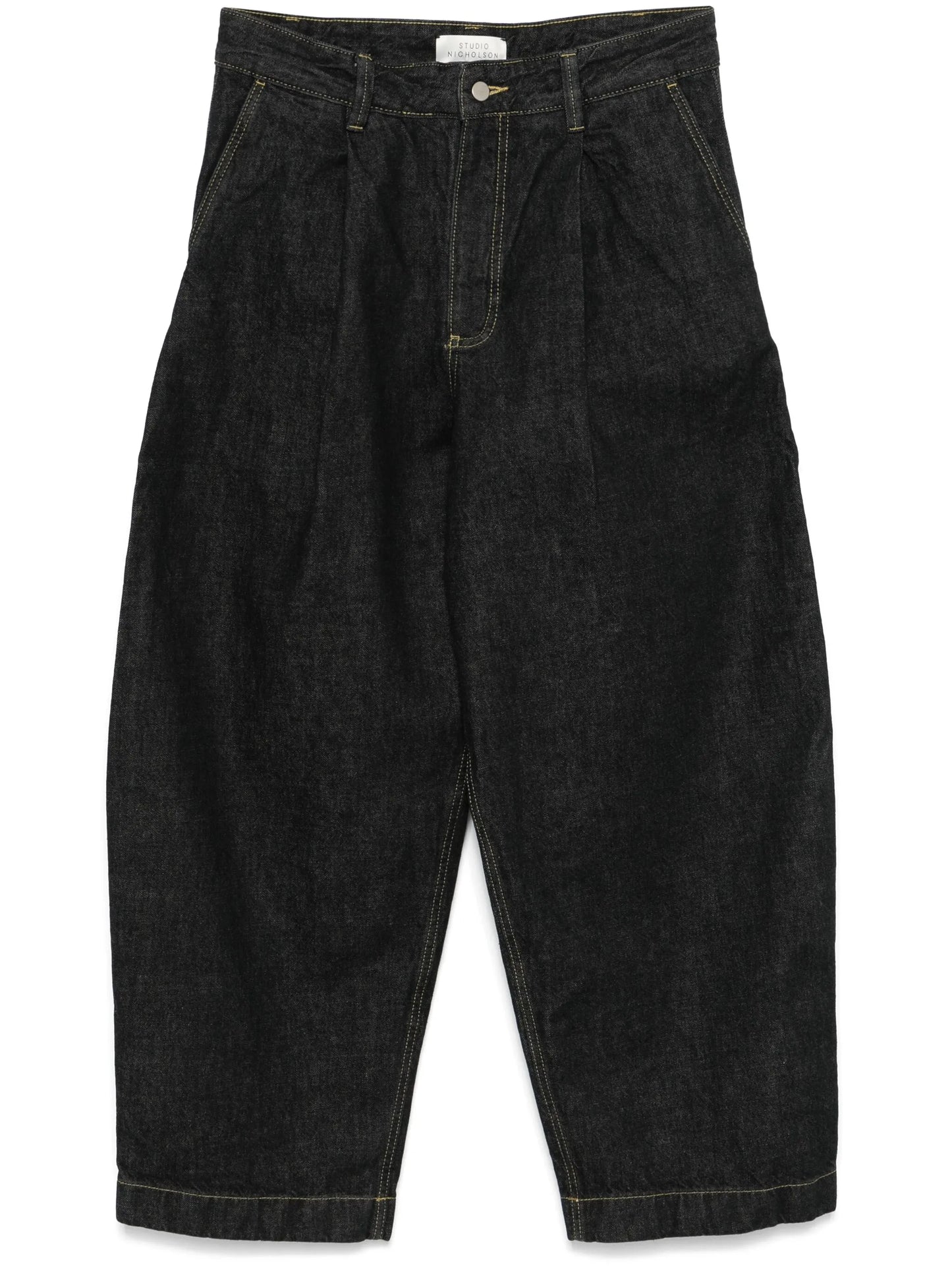 pleated-detailing jeans