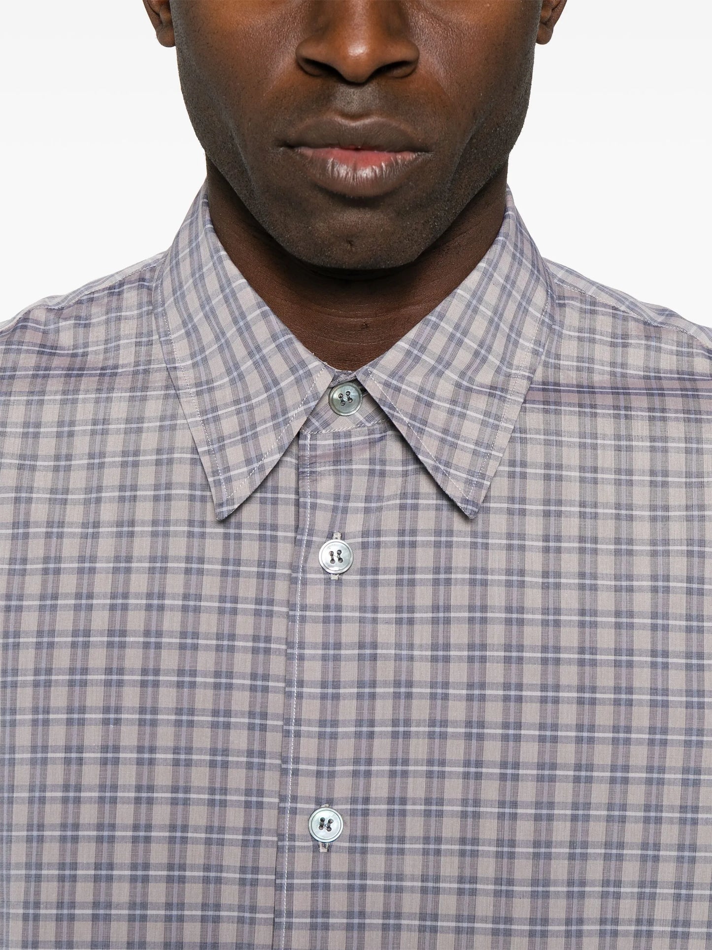 plaid-check shirt