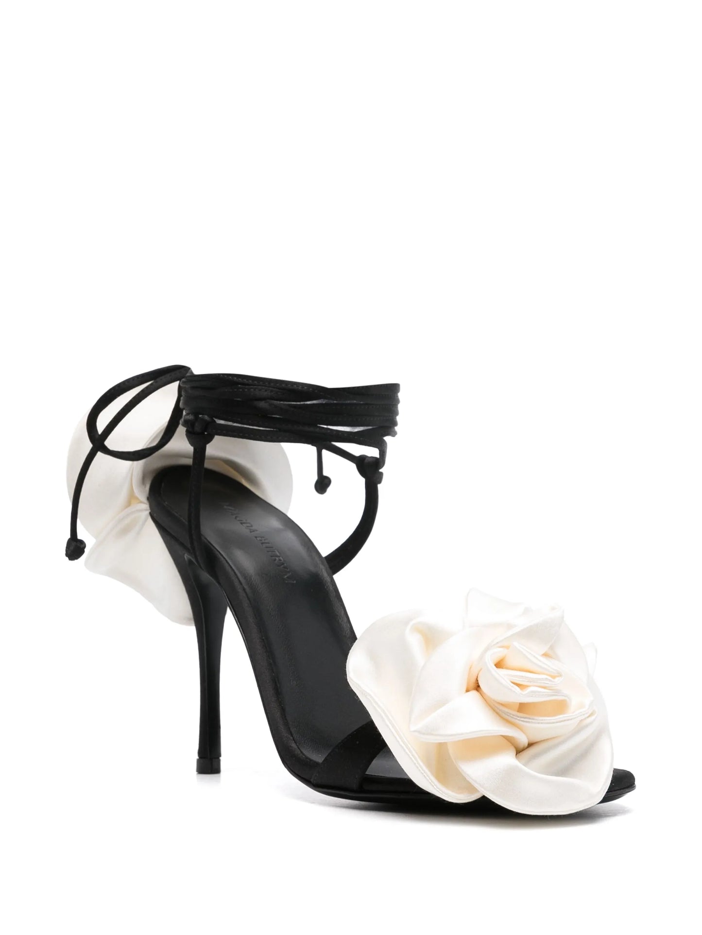 110mm floral-appliqué sandals