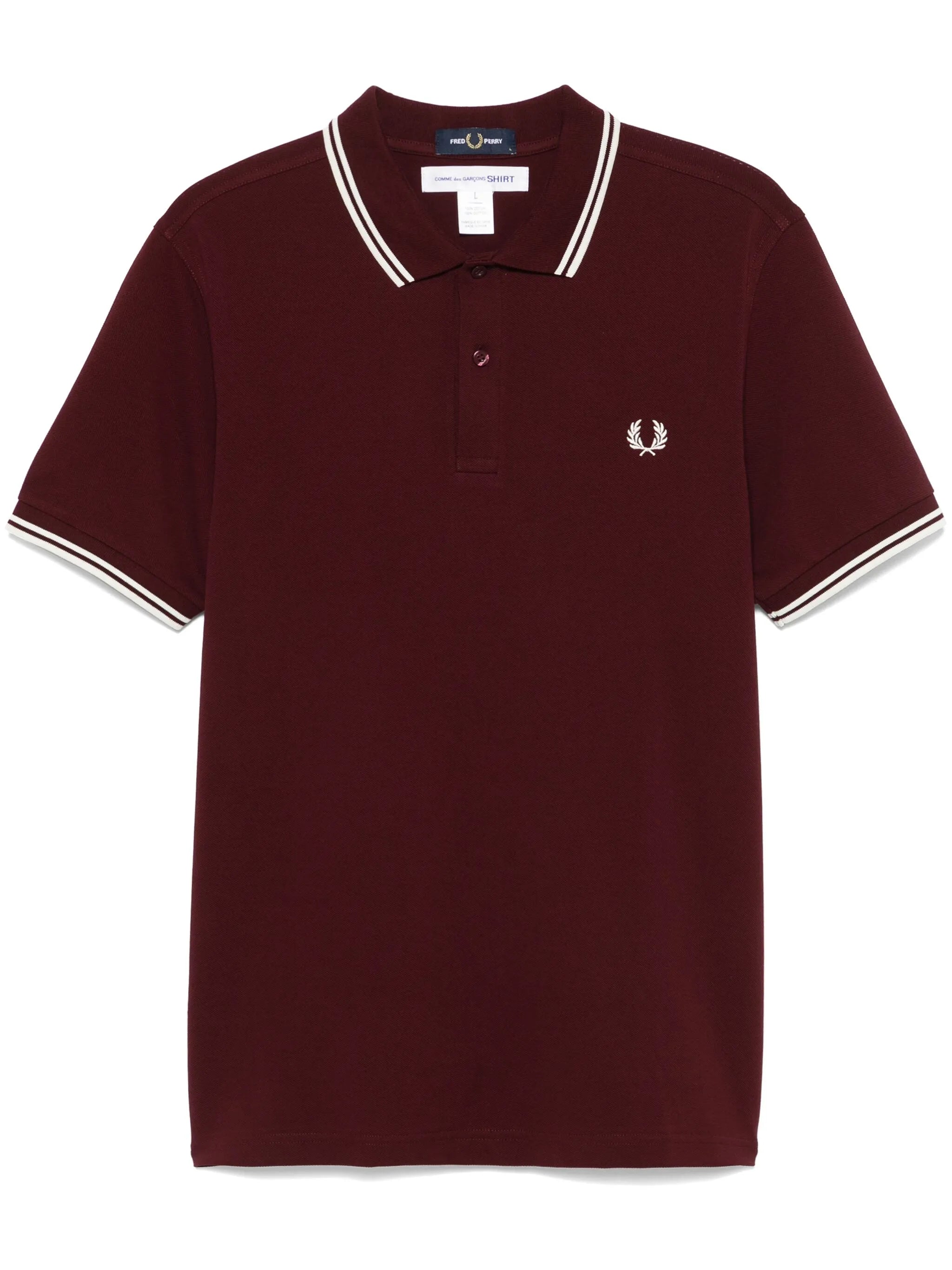 x Fred Perry logo-embroidered polo shirt