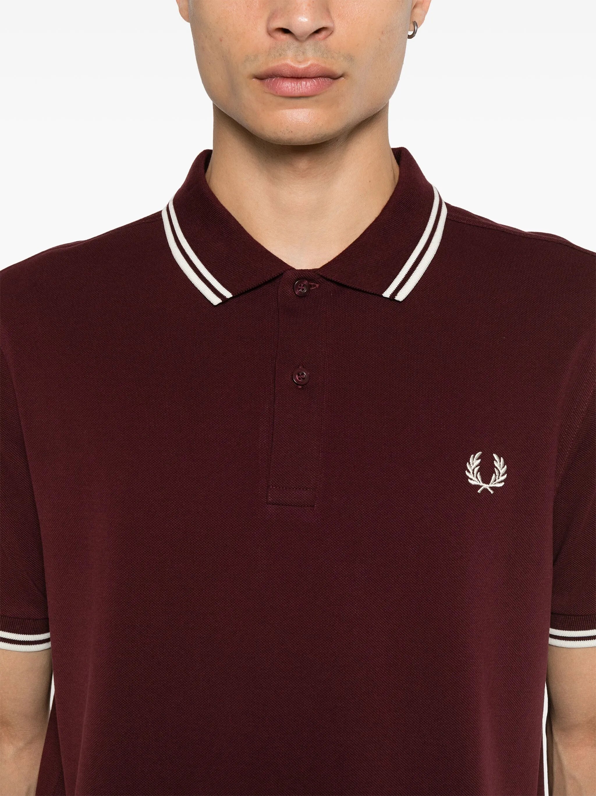 x Fred Perry logo-embroidered polo shirt