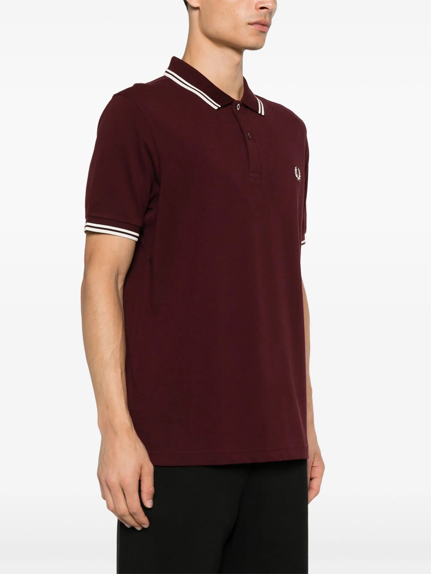 x Fred Perry logo-embroidered polo shirt