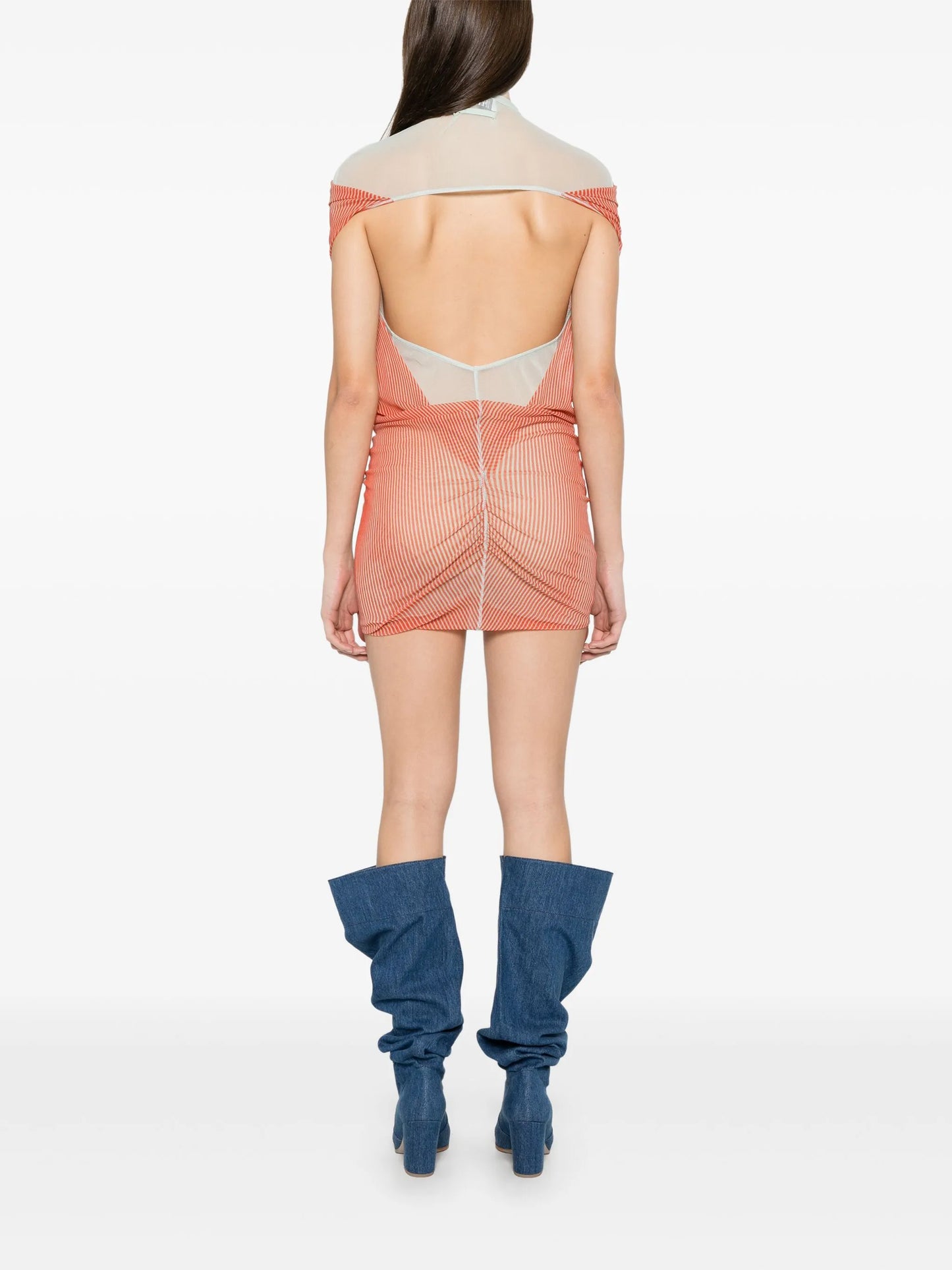 mesh mini dress