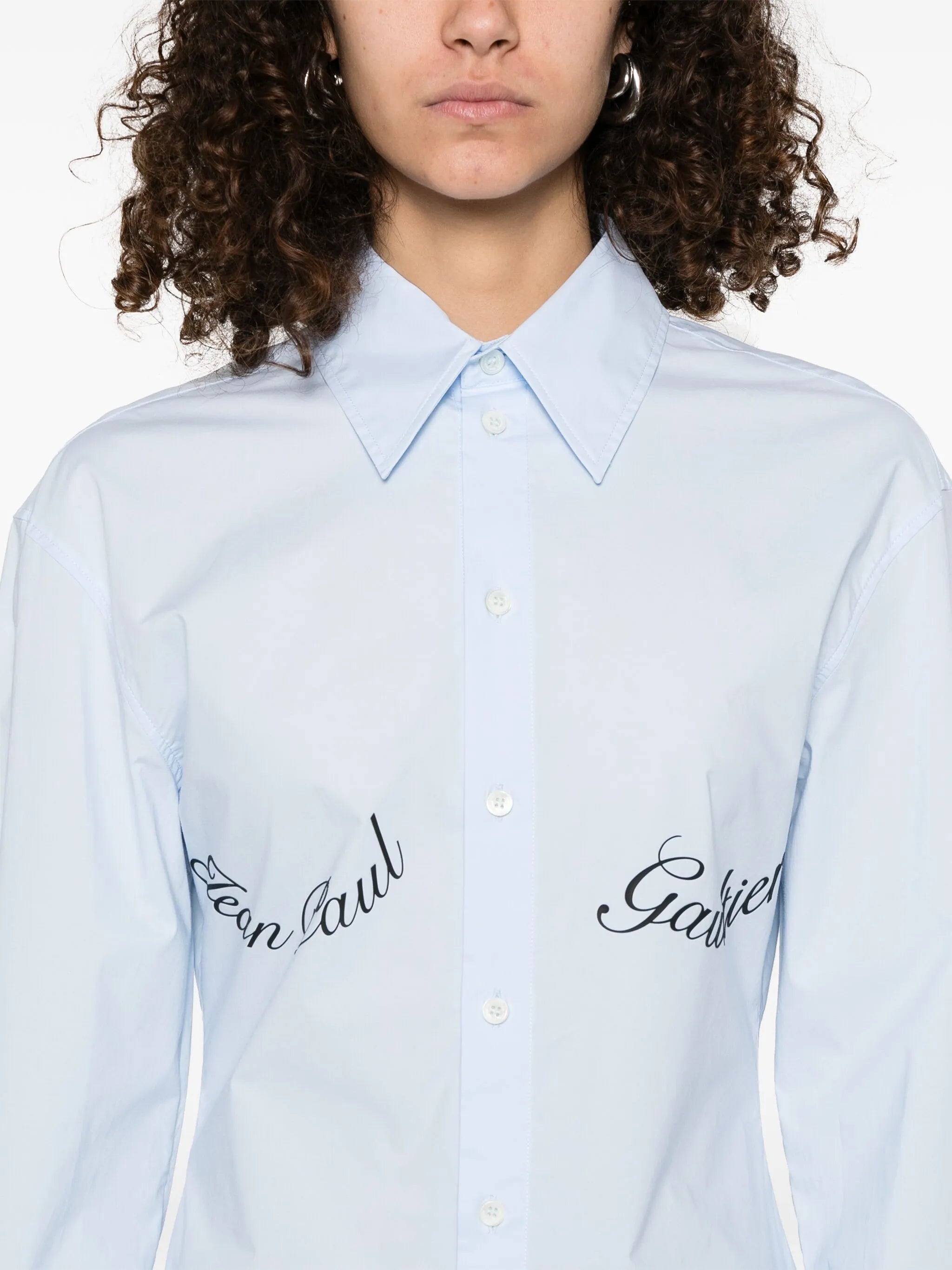 logo-print shirt