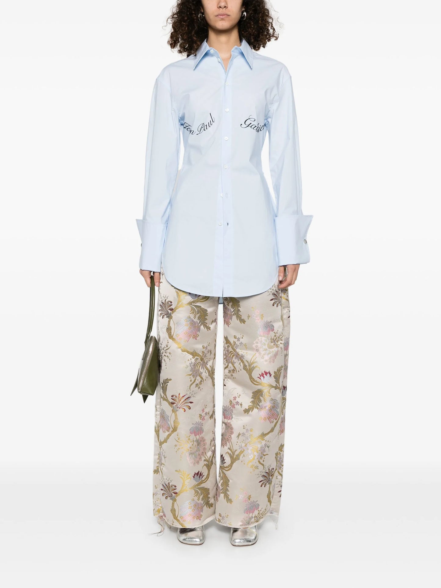 logo-print shirt