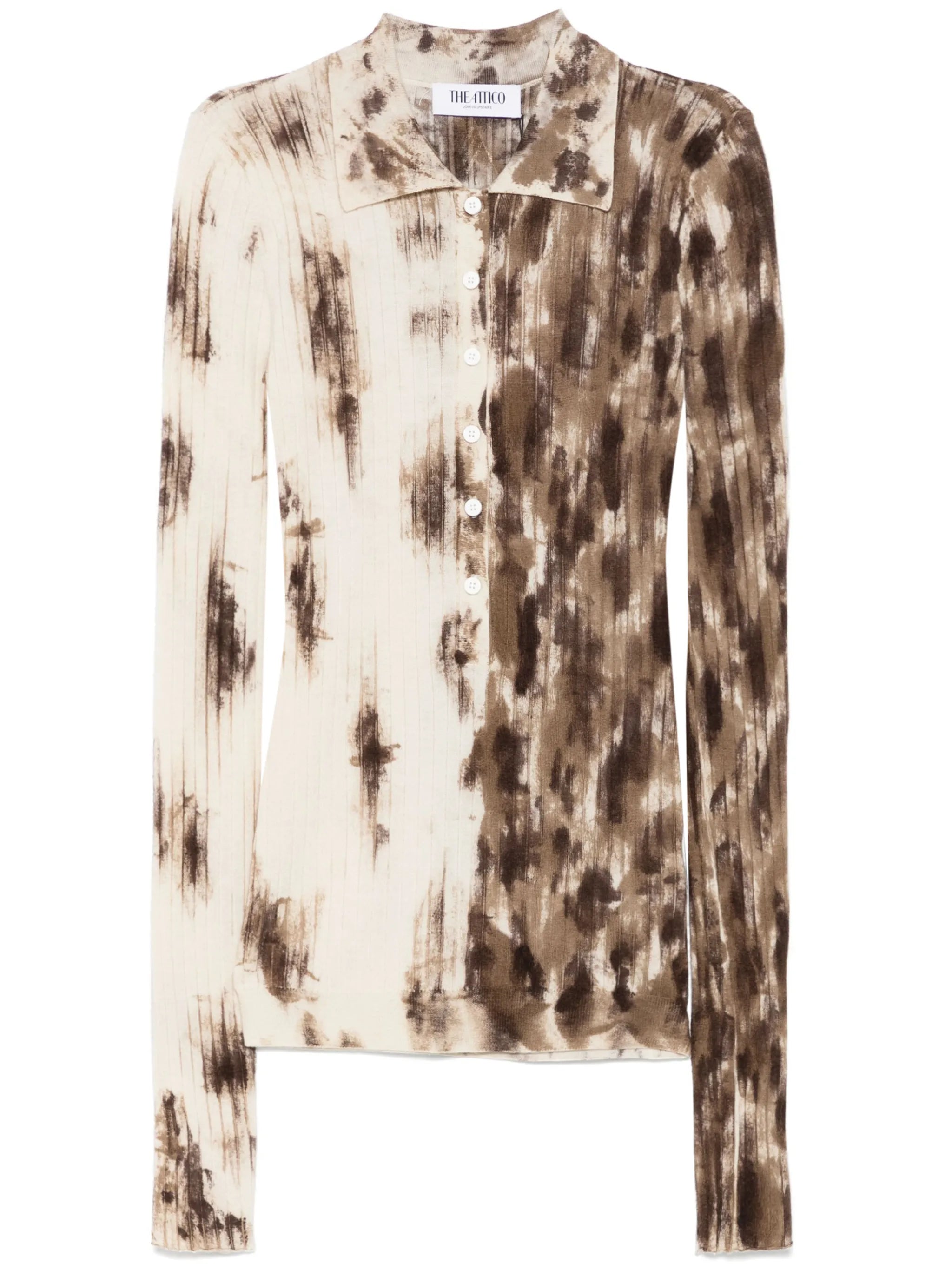 tie-dye polo top