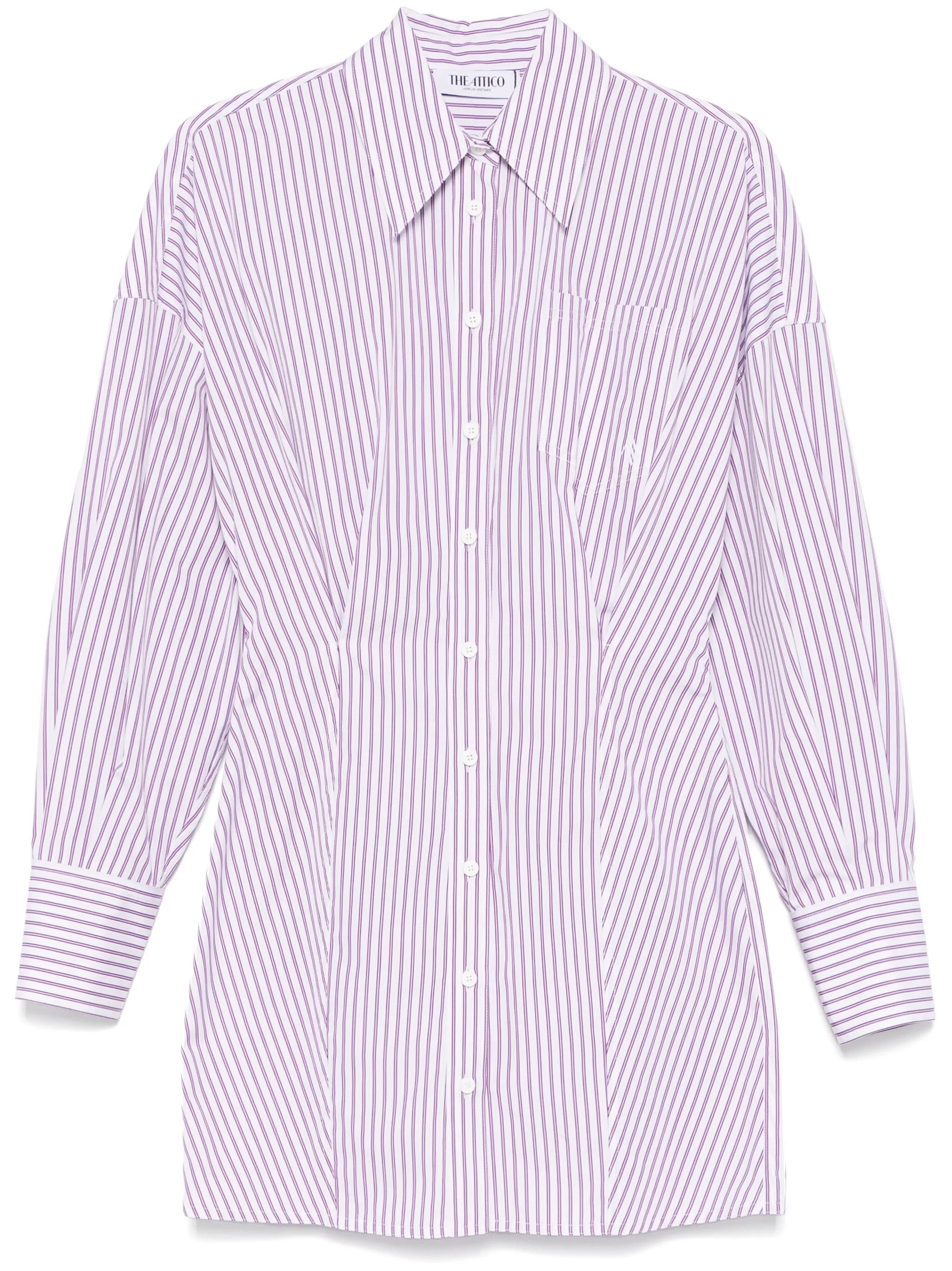 striped shirt dress