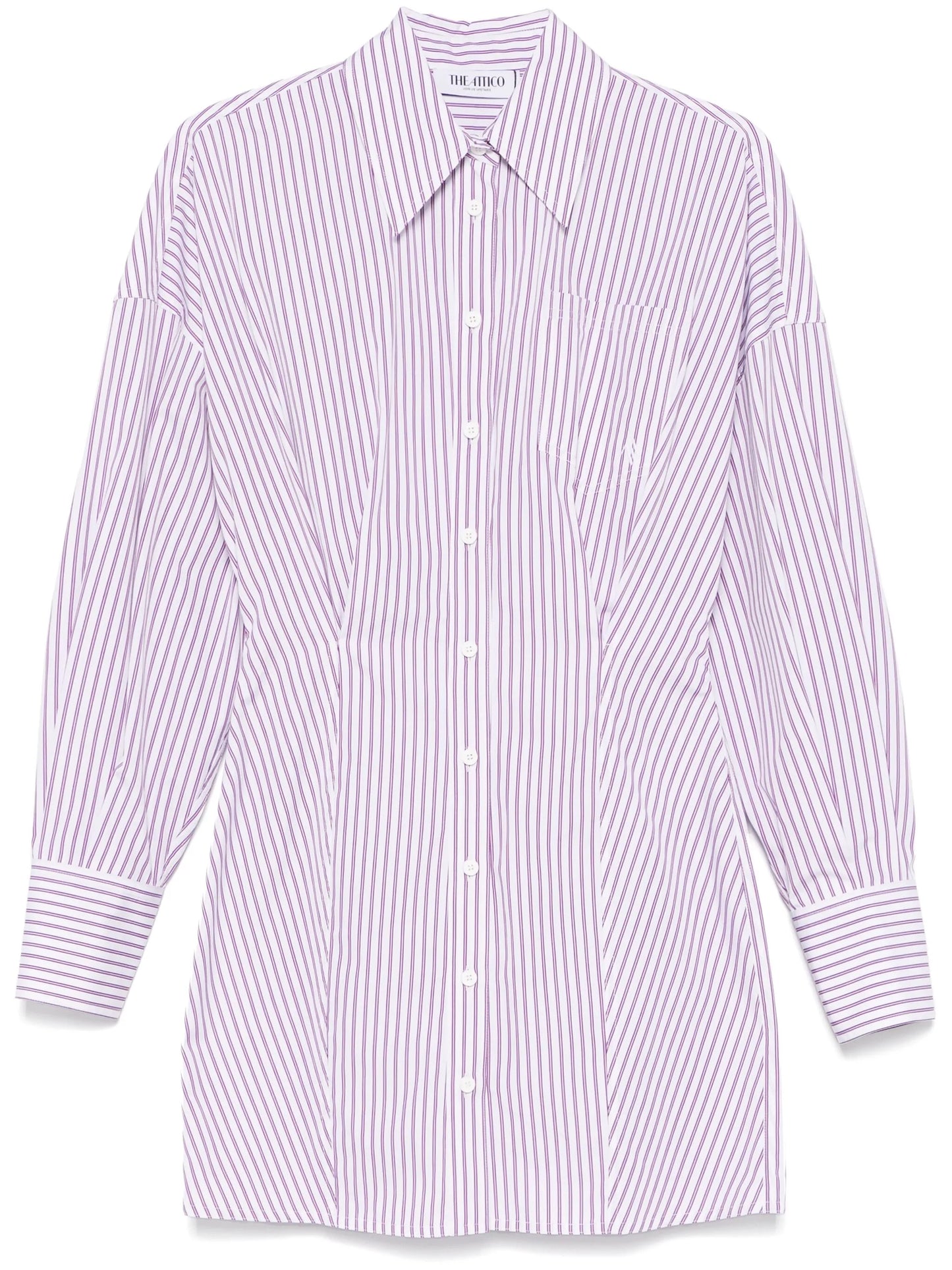 striped shirt dress