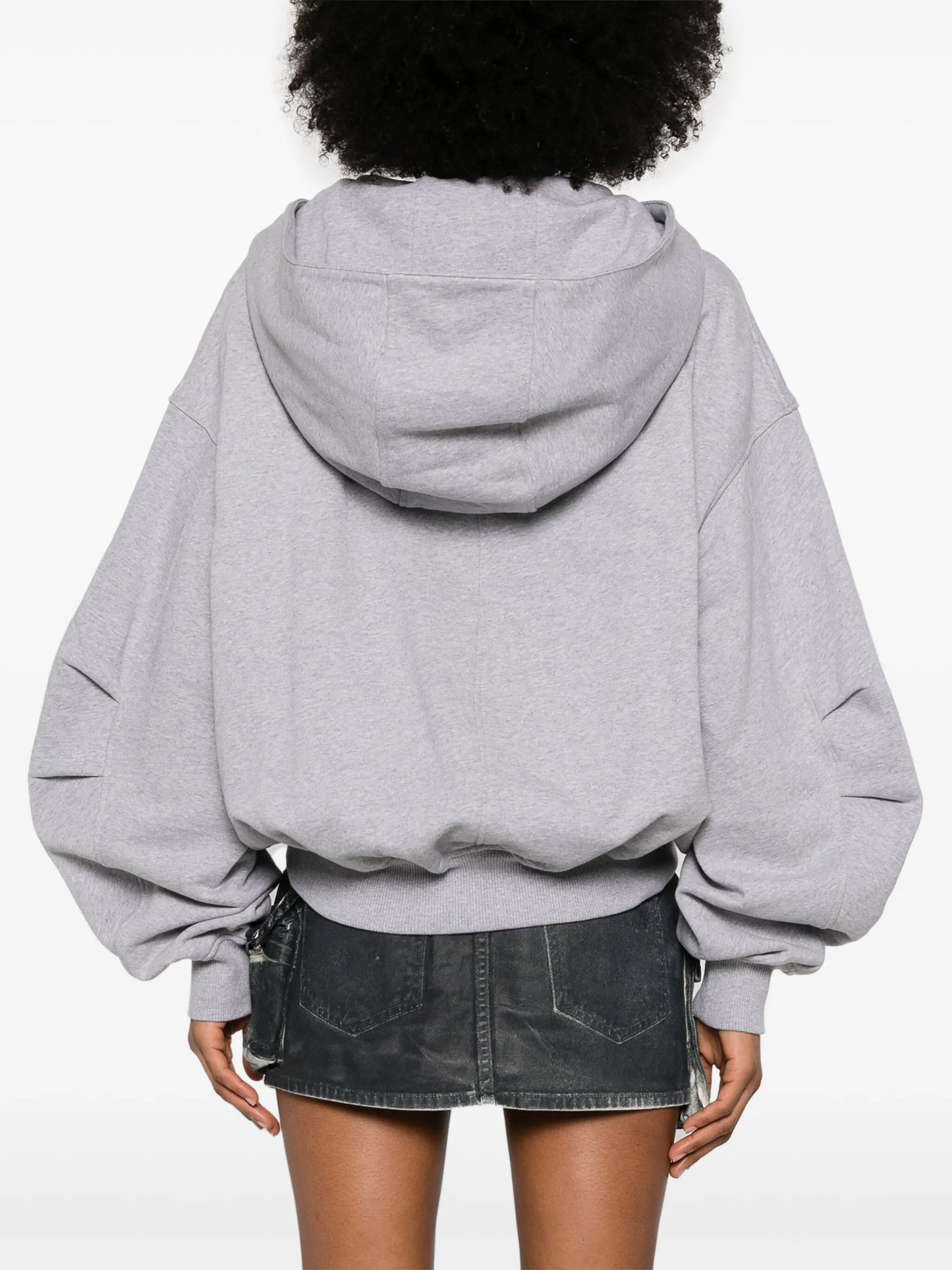 raised-logo hoodie