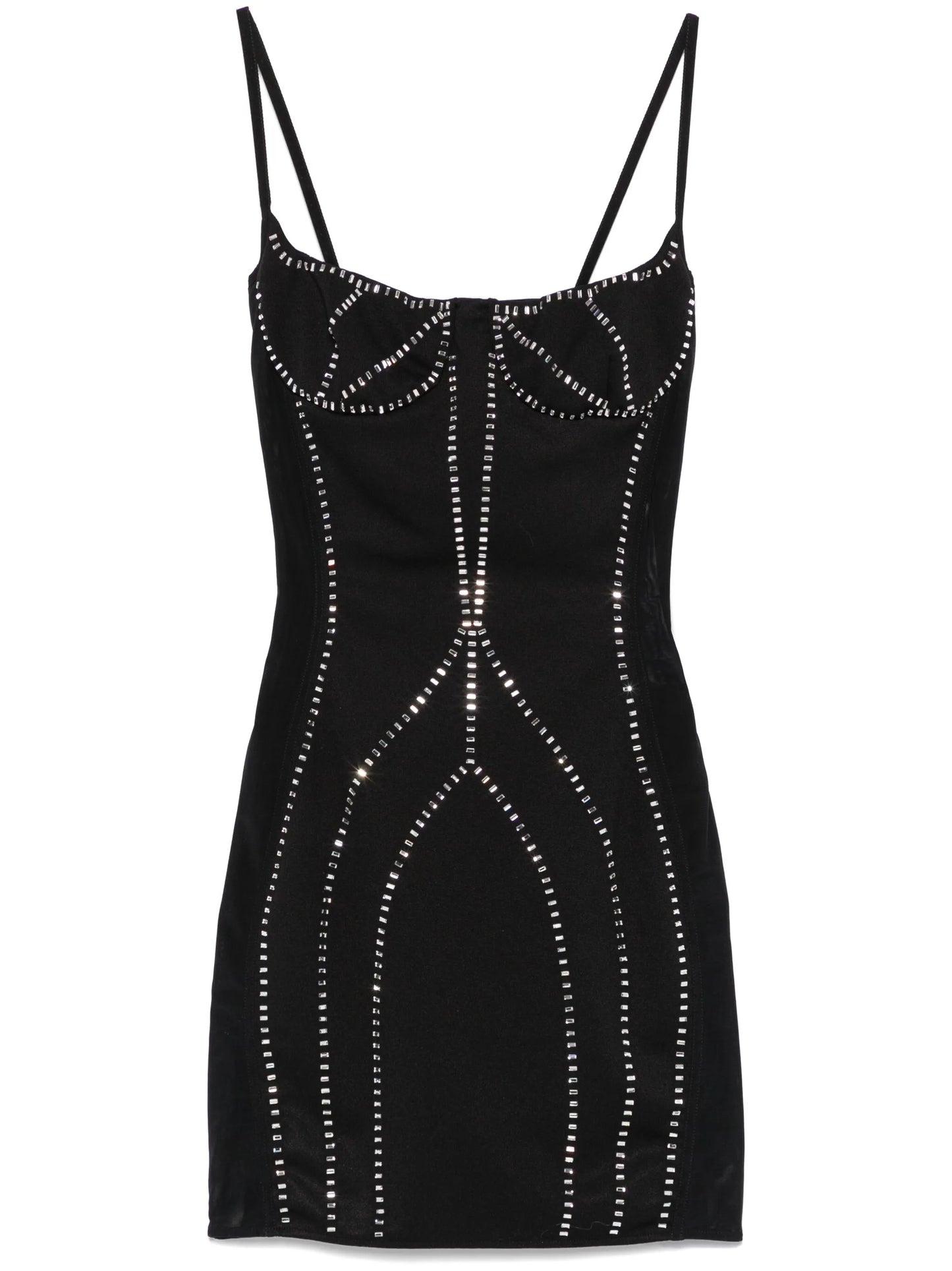 spaghetti-strap mini dress