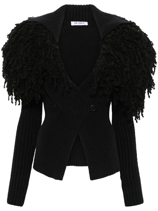 fringe-detail cardigan