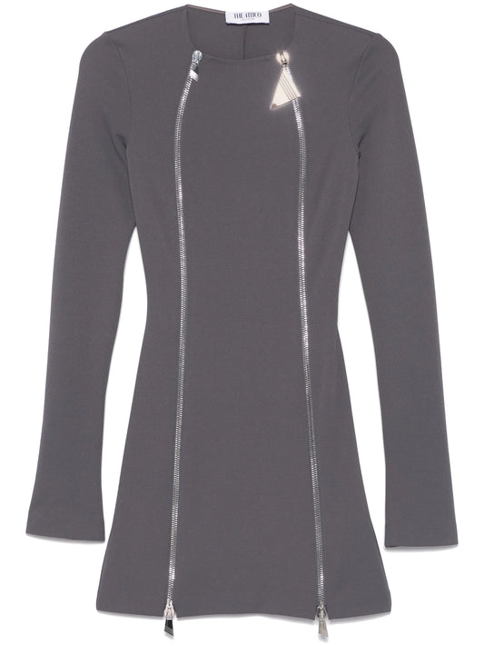 zipped mini dress
