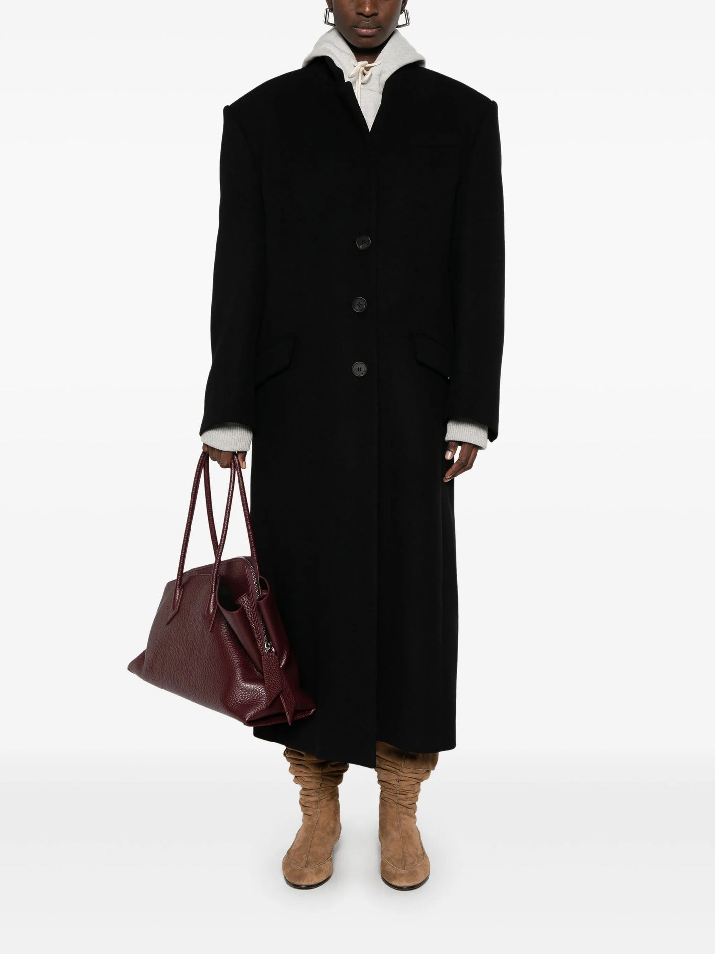 single-breasted coat
