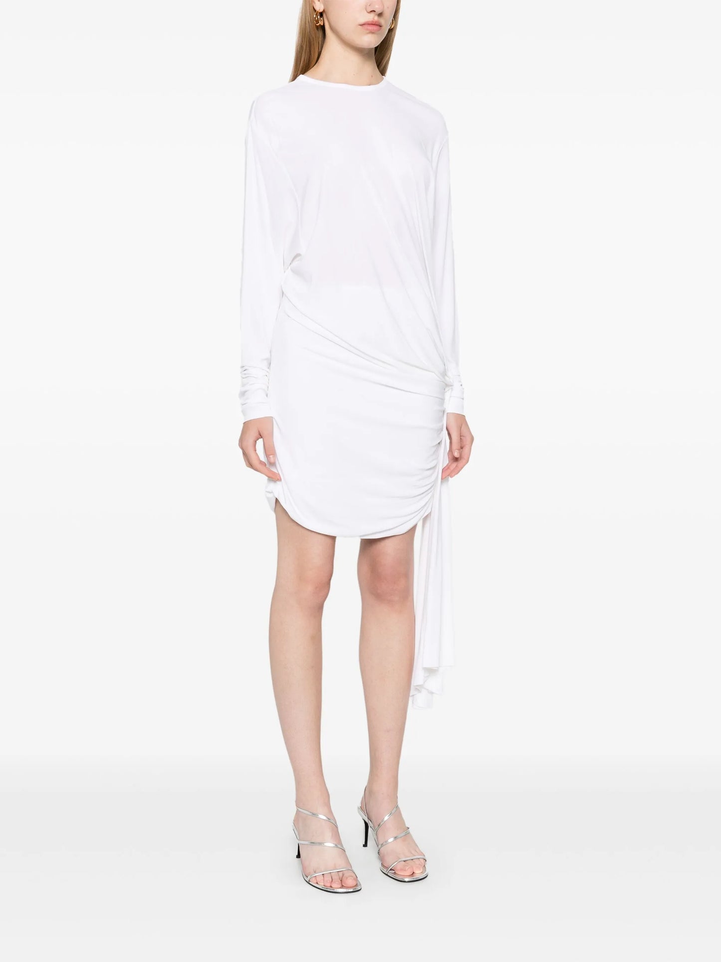 draped-detailing mini dres
