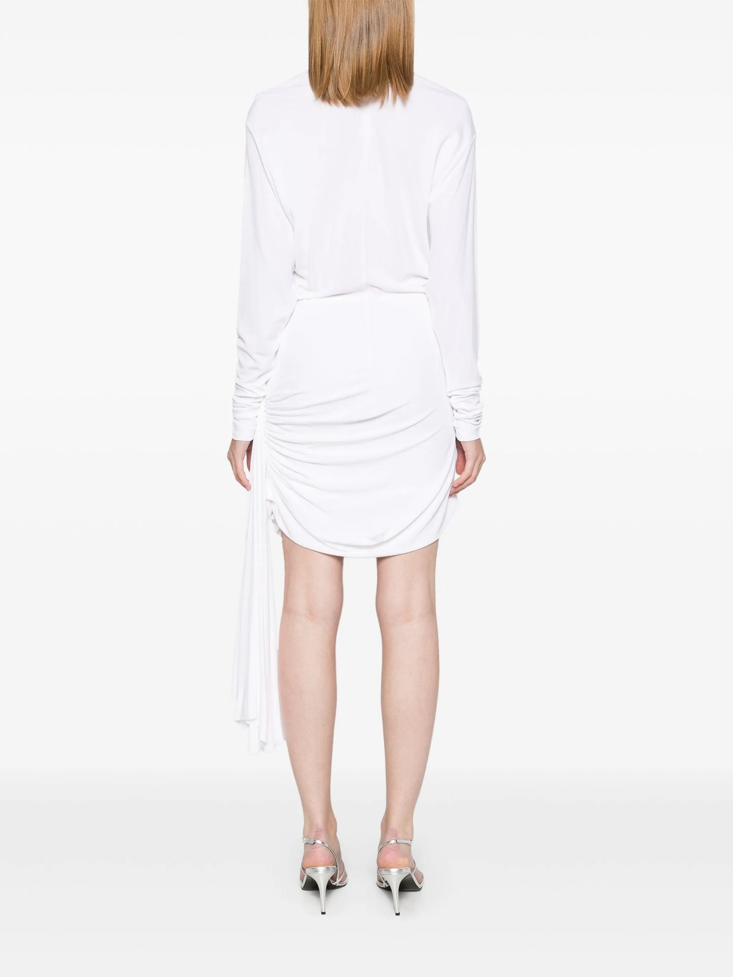 draped-detailing mini dres