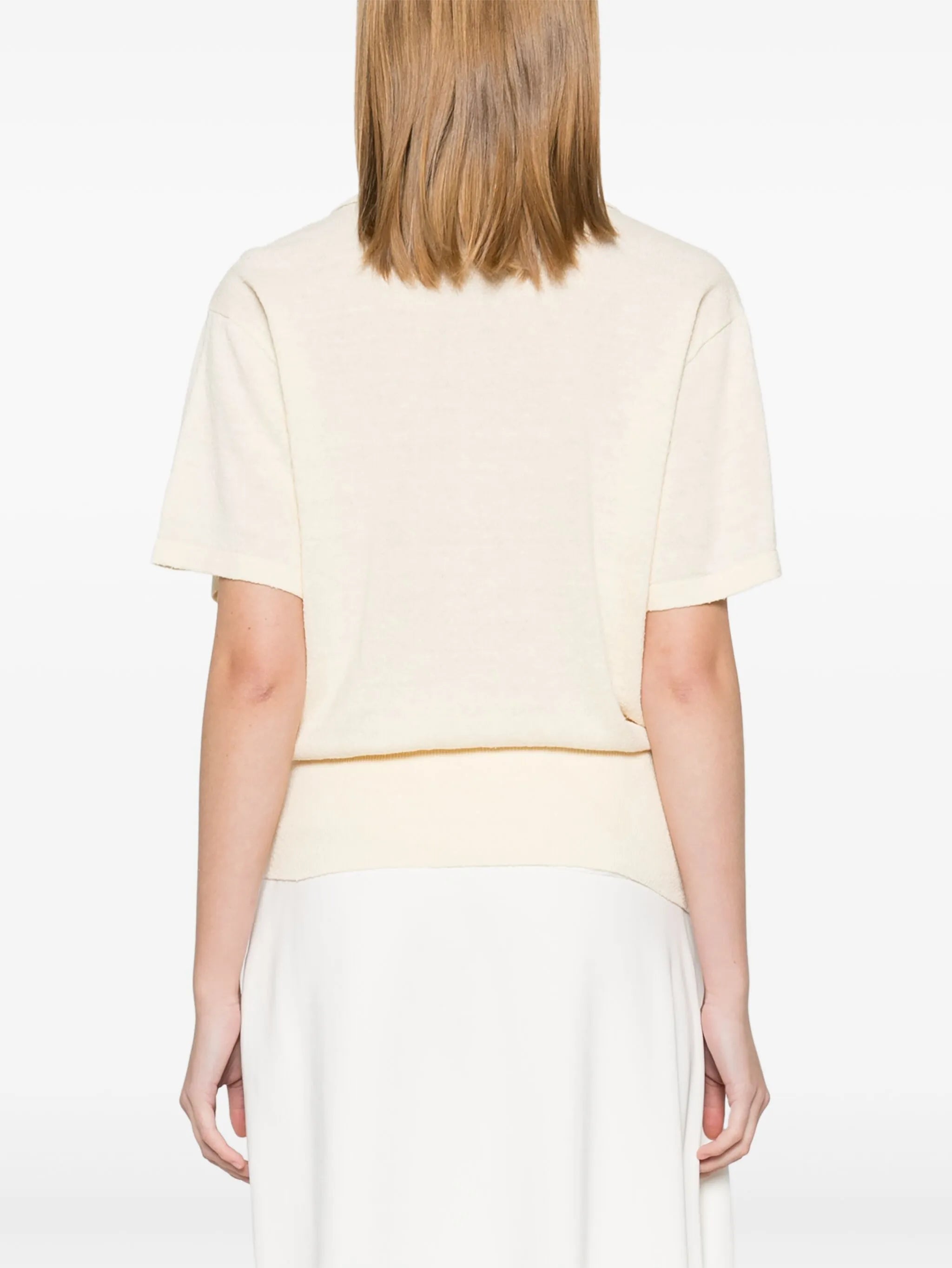 knitted polo top
