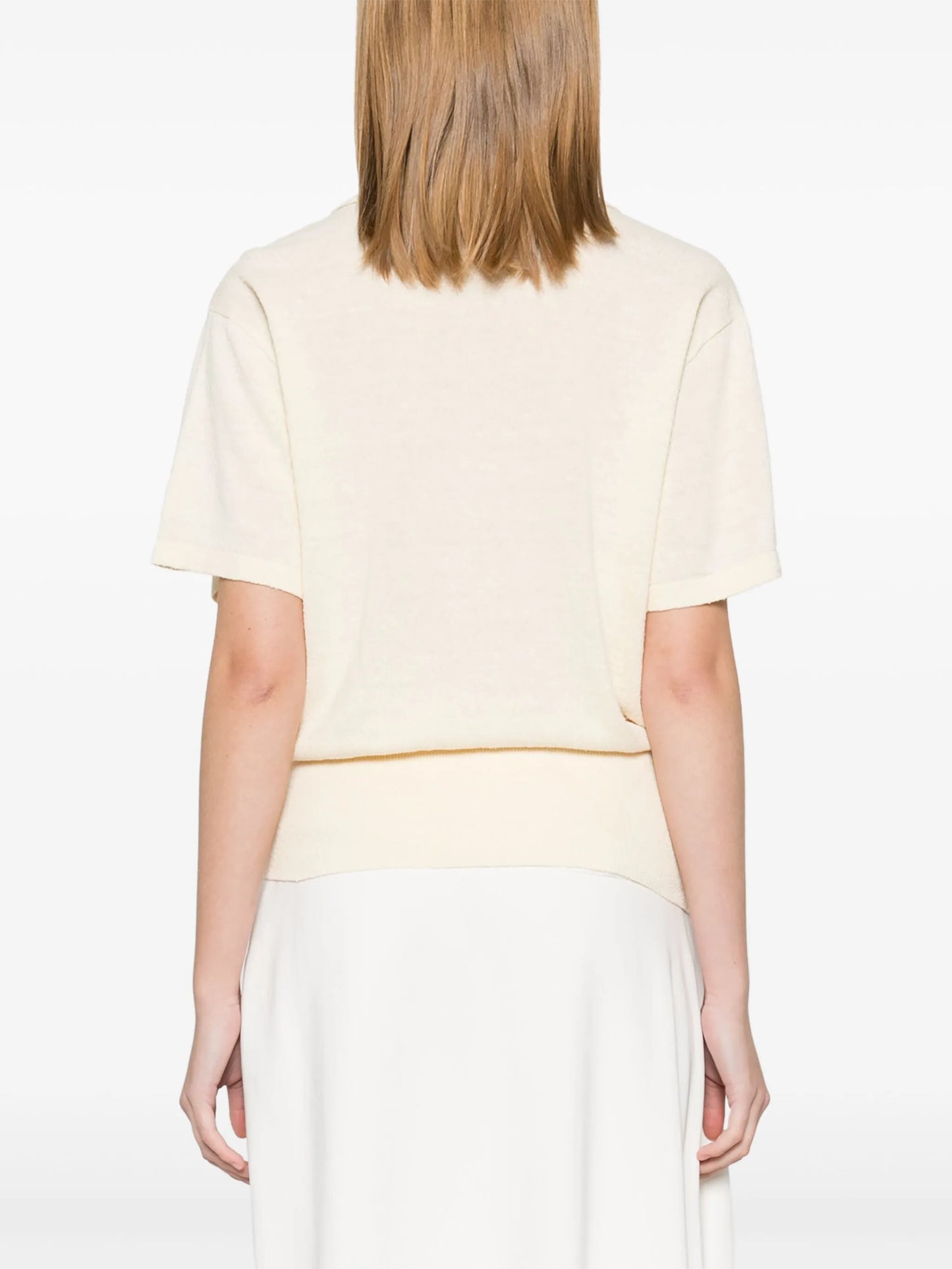knitted polo top