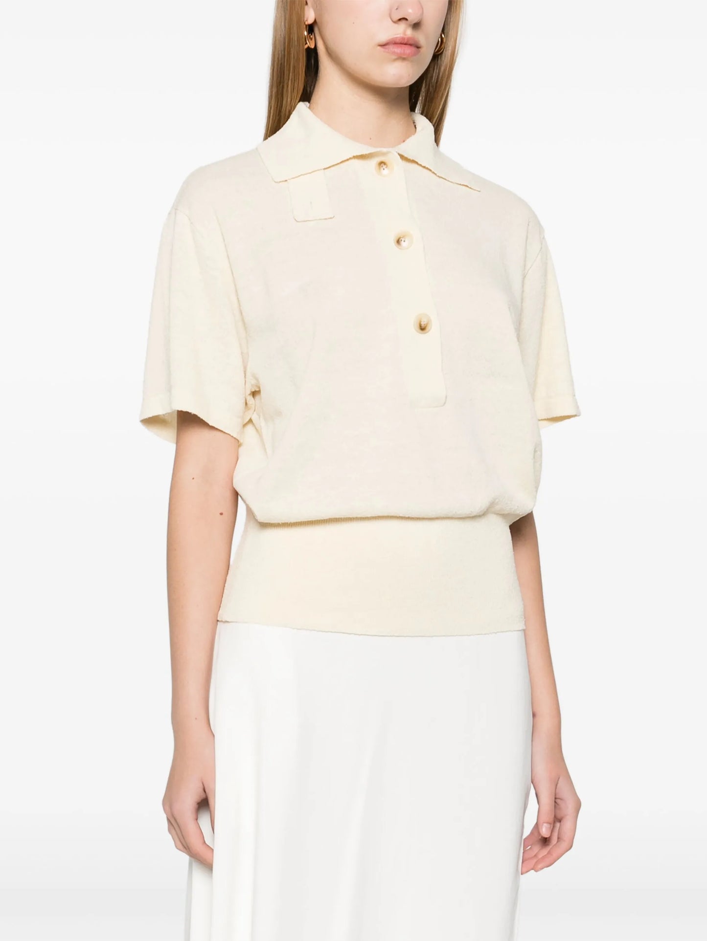 knitted polo top