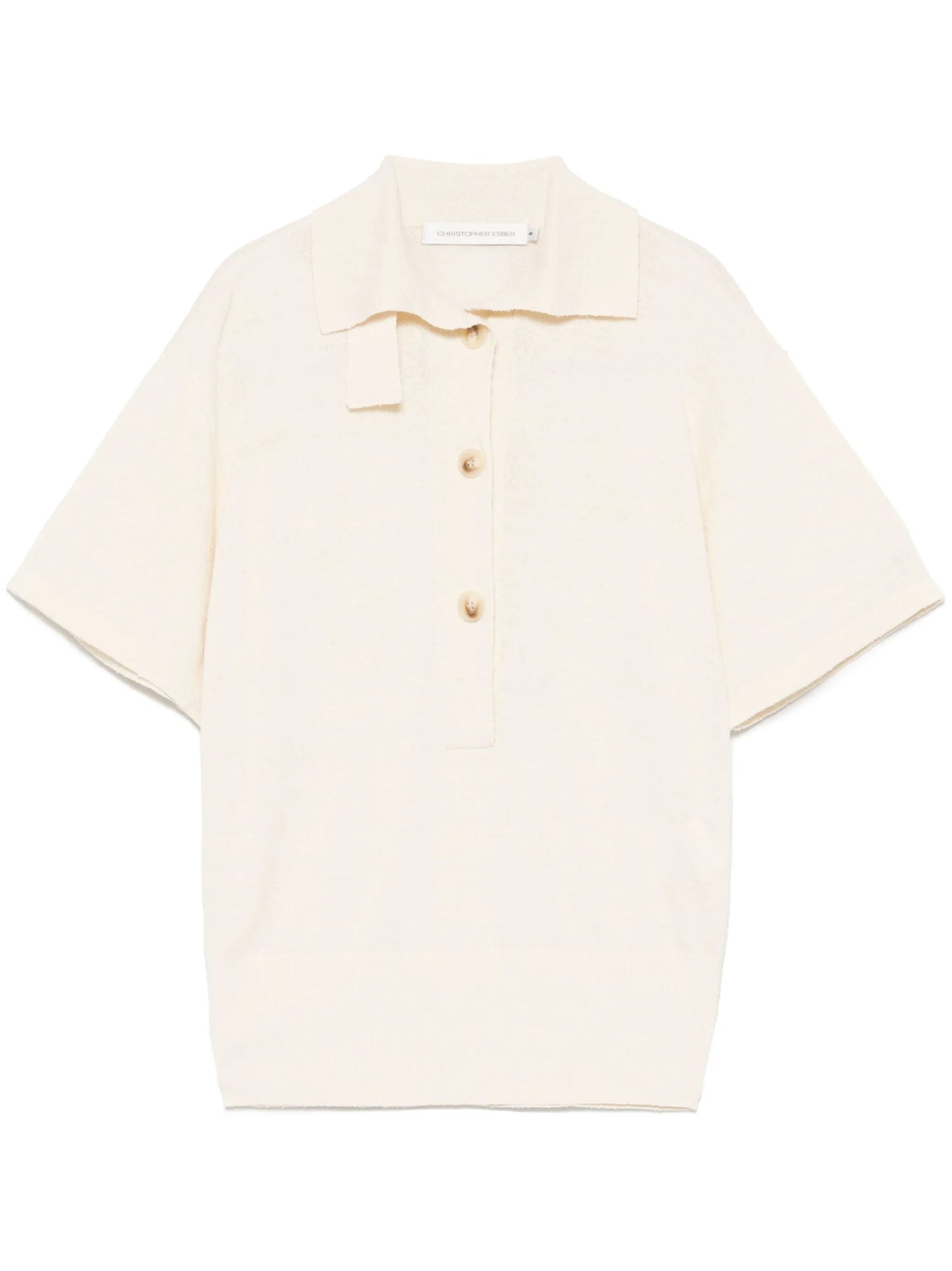 knitted polo top