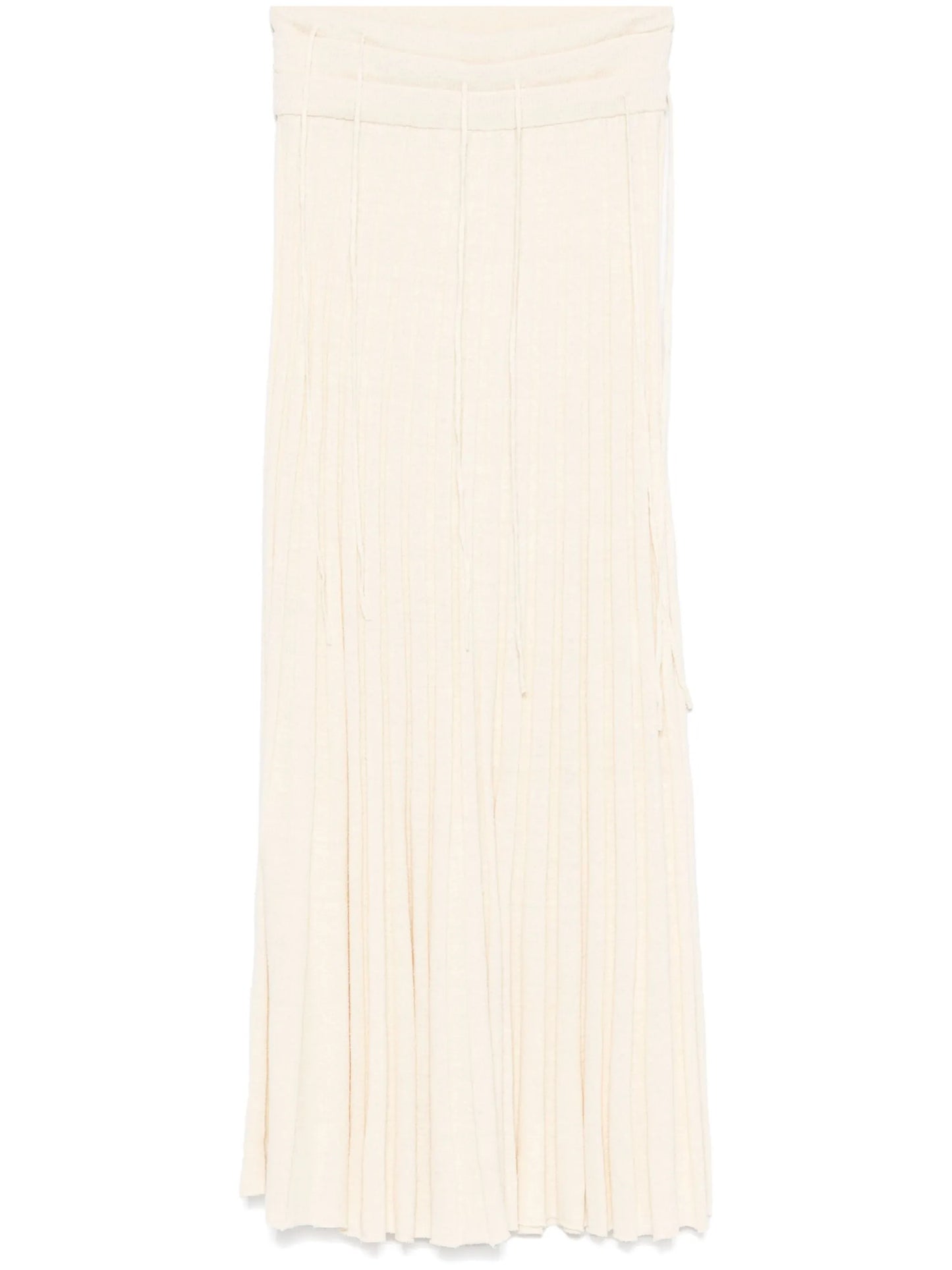 pleated maxi skirt