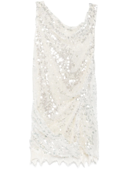 sequinned mini dress