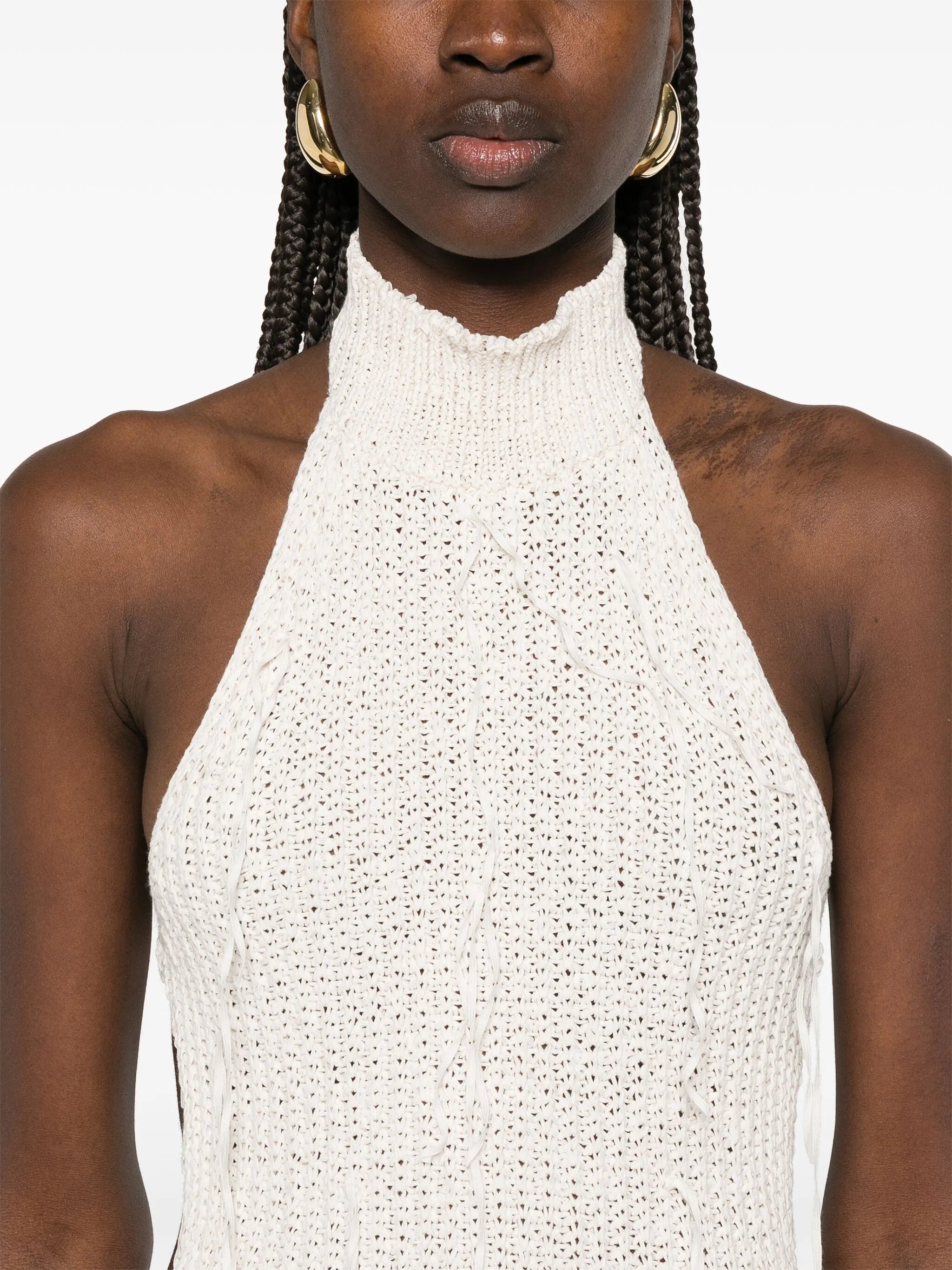 ribbed-knit maxi dress