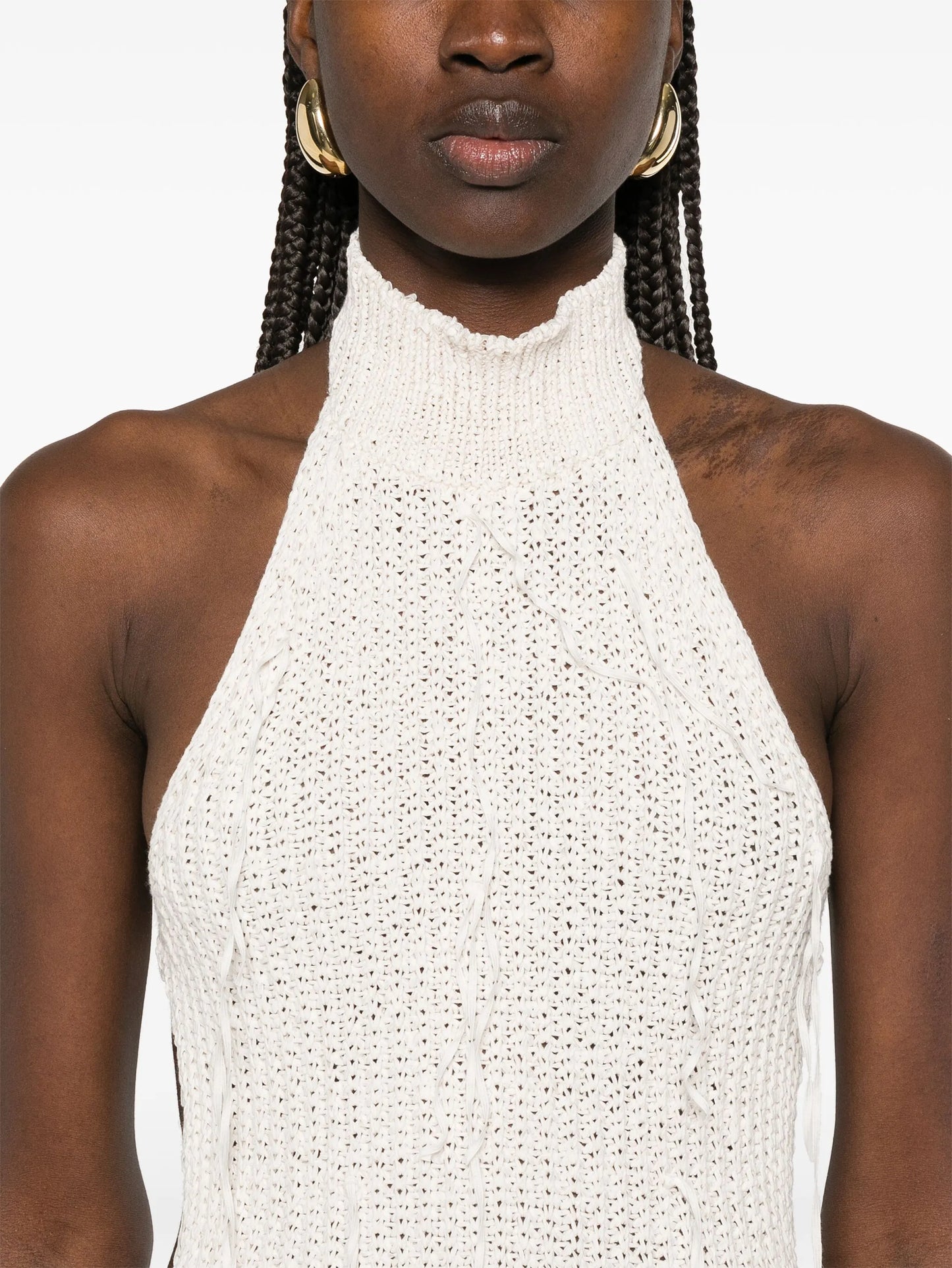 ribbed-knit maxi dress