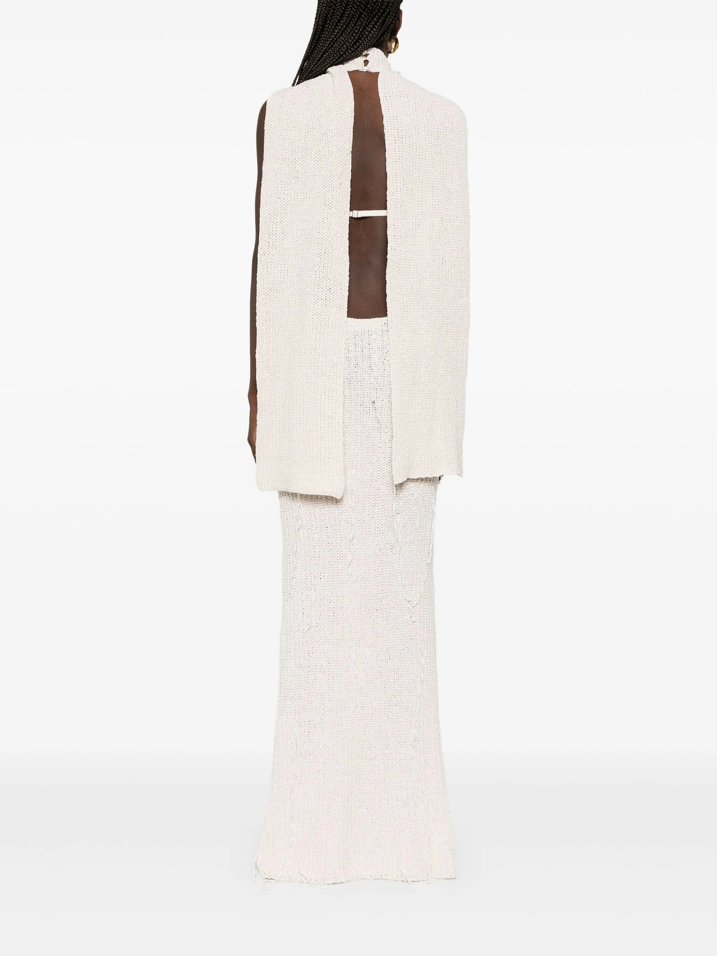 ribbed-knit maxi dress