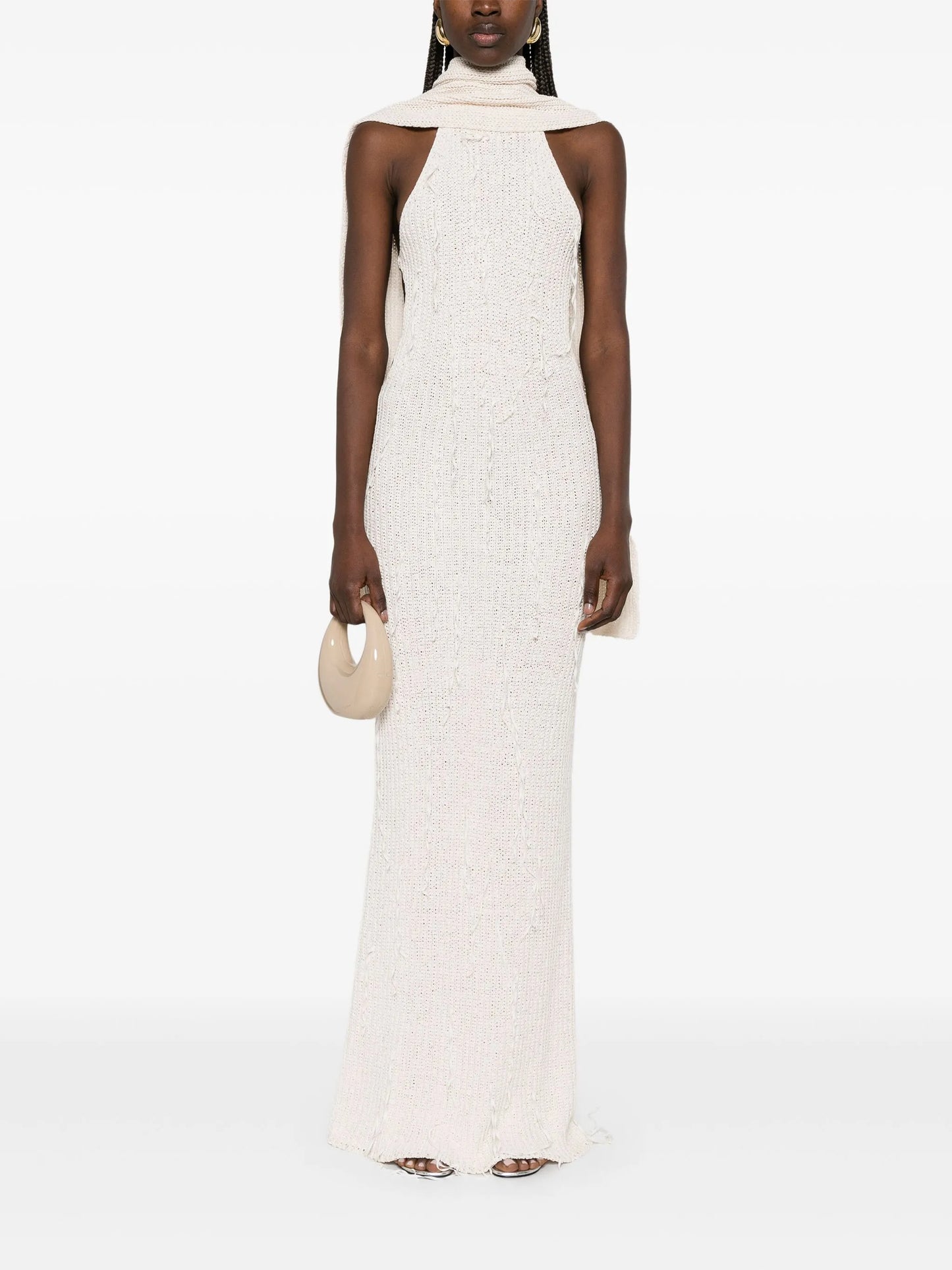ribbed-knit maxi dress
